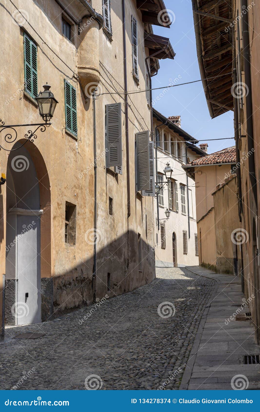 Saluzzo, Piedmont, Italy, Historic City Stock Photo - Image of window ...