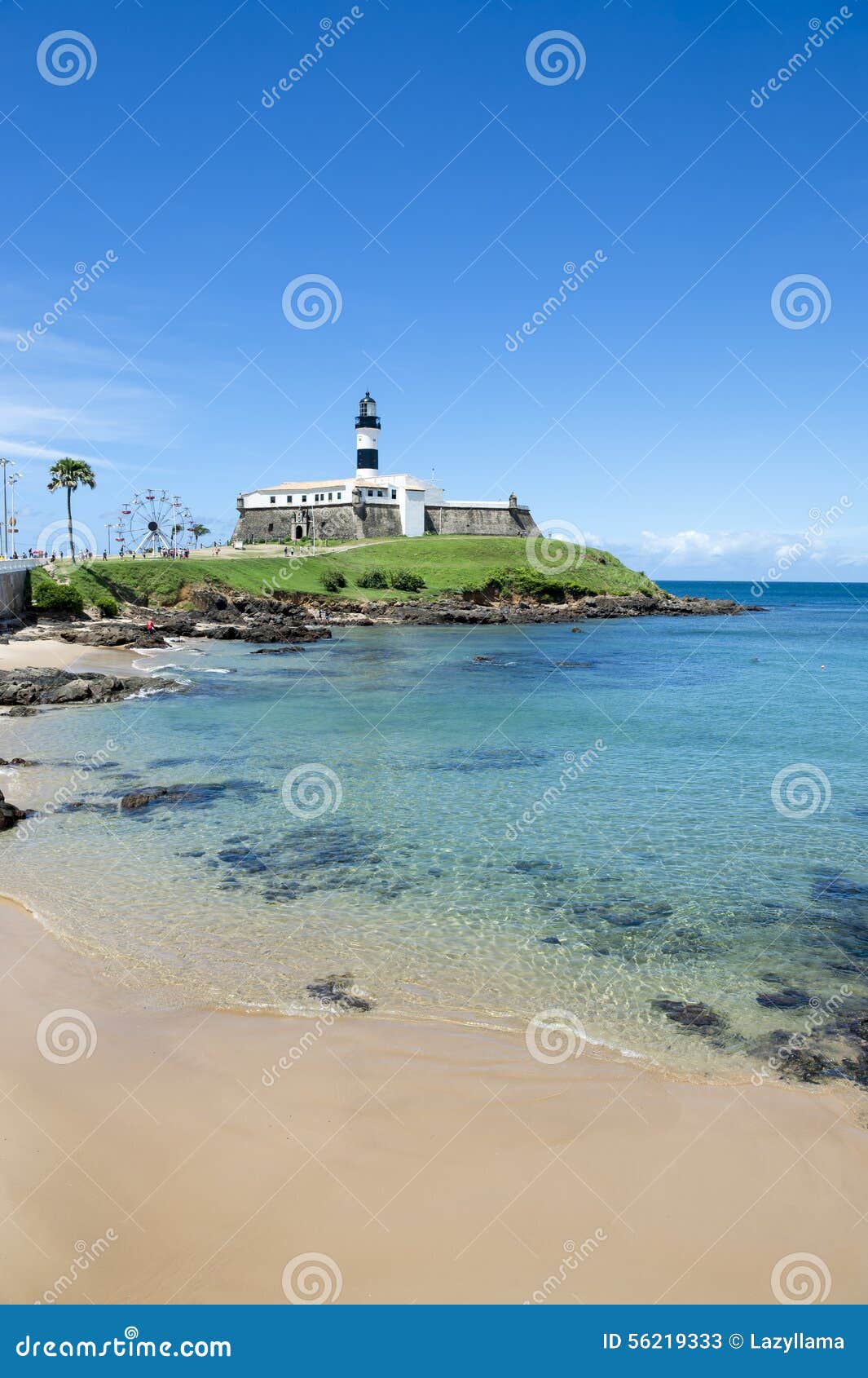 salvador brazil farol da barra lighthouse beach