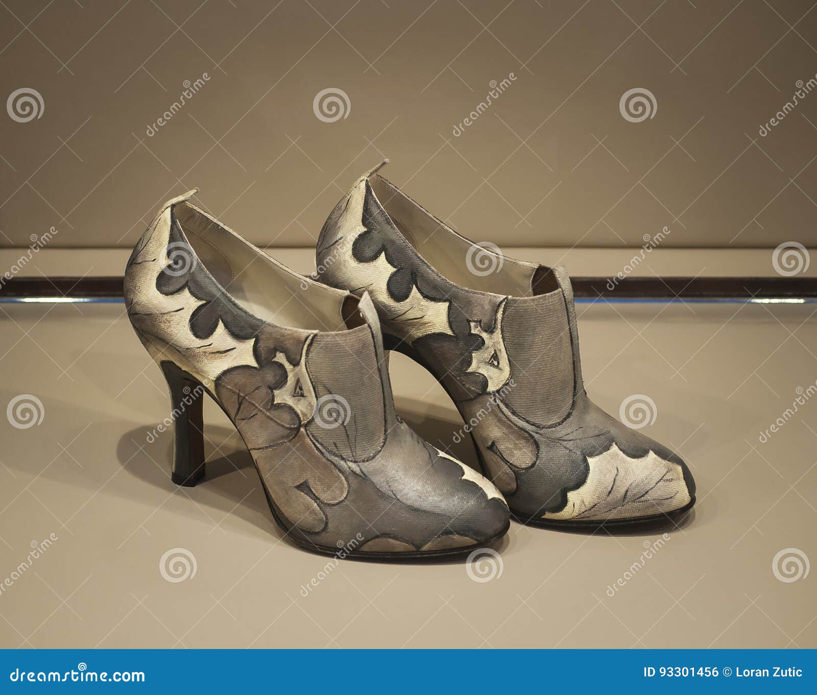 Salvatore Ferragamo Shoes with Heels a Bit of Retro Design Editorial Photo  - Image of colorswry, 1920s: 93301456