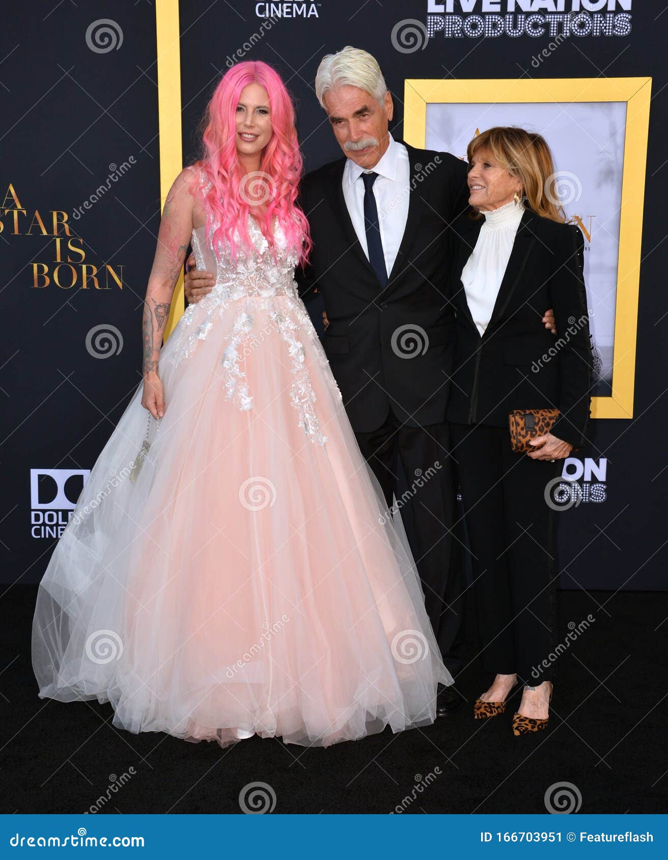 Sam Elliott, Katharine Ross E Cleo Rose Elliott Foto Editorial Imagem