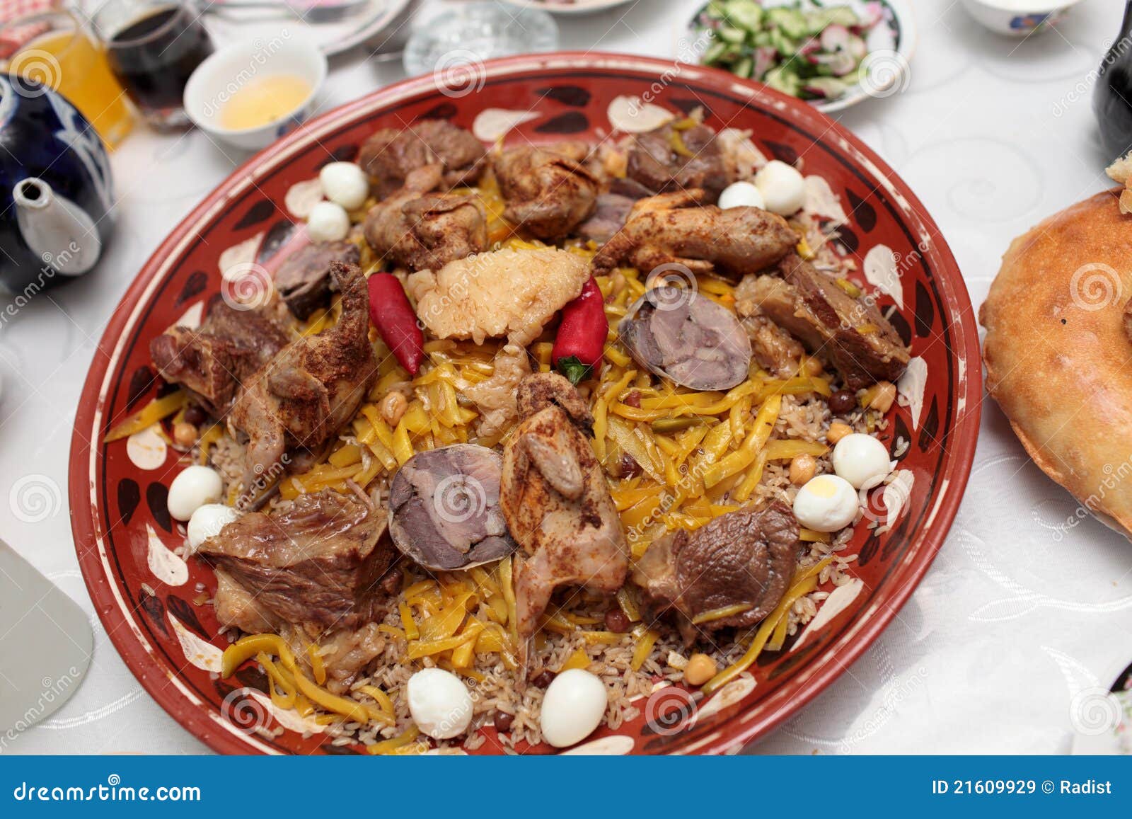 Samarkand pilau stock image. Image of middle, gourmet 21609929
