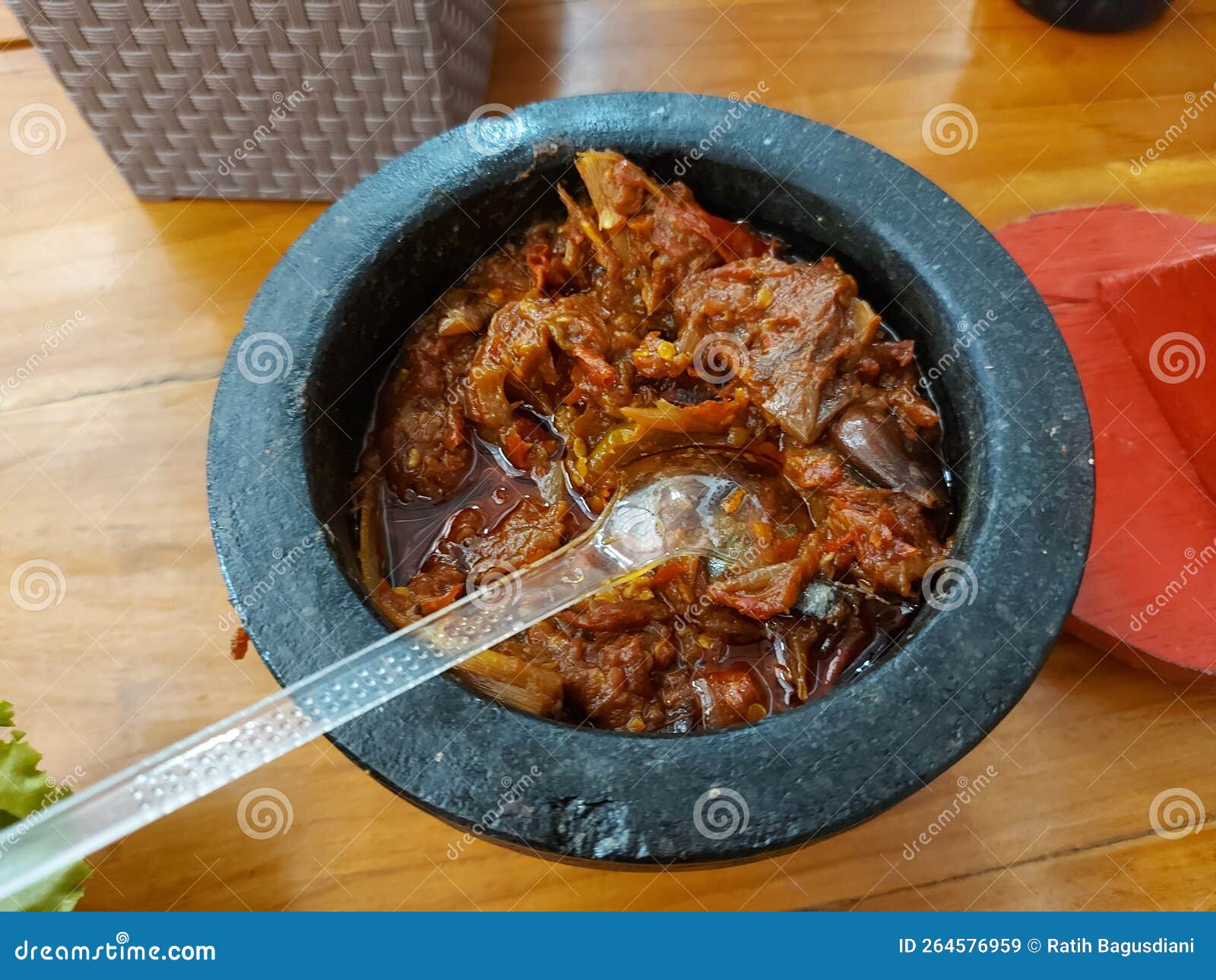sambal terasi.it is traditional hot chilli