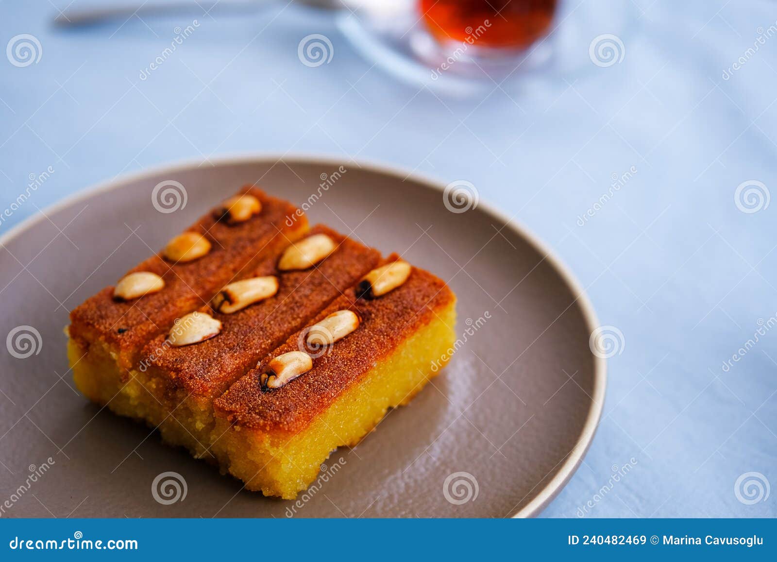 sambali, traditional turkish dessert from izmir.