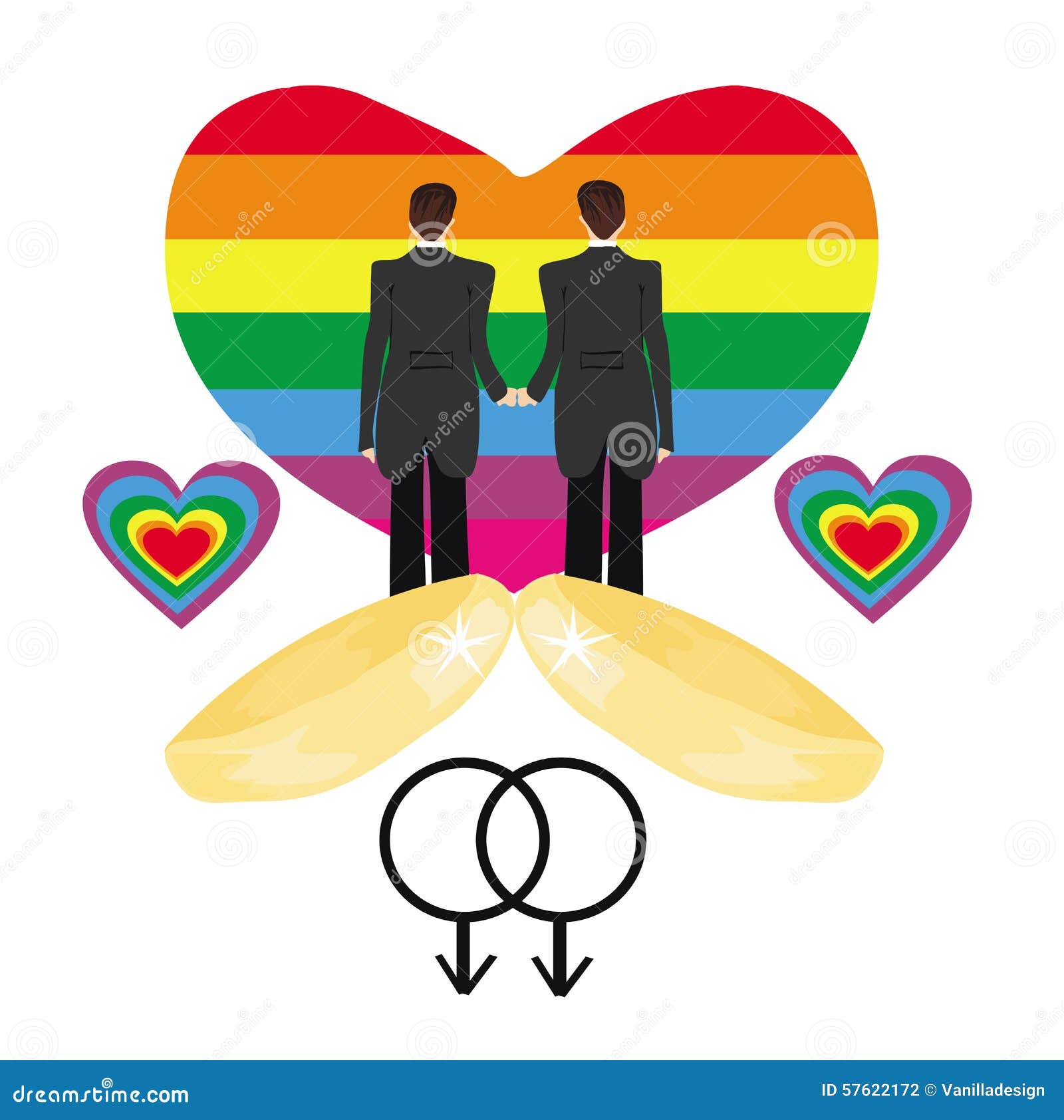 Same Sex Marriage Stock Vector Illustration Of Colorful 57622172