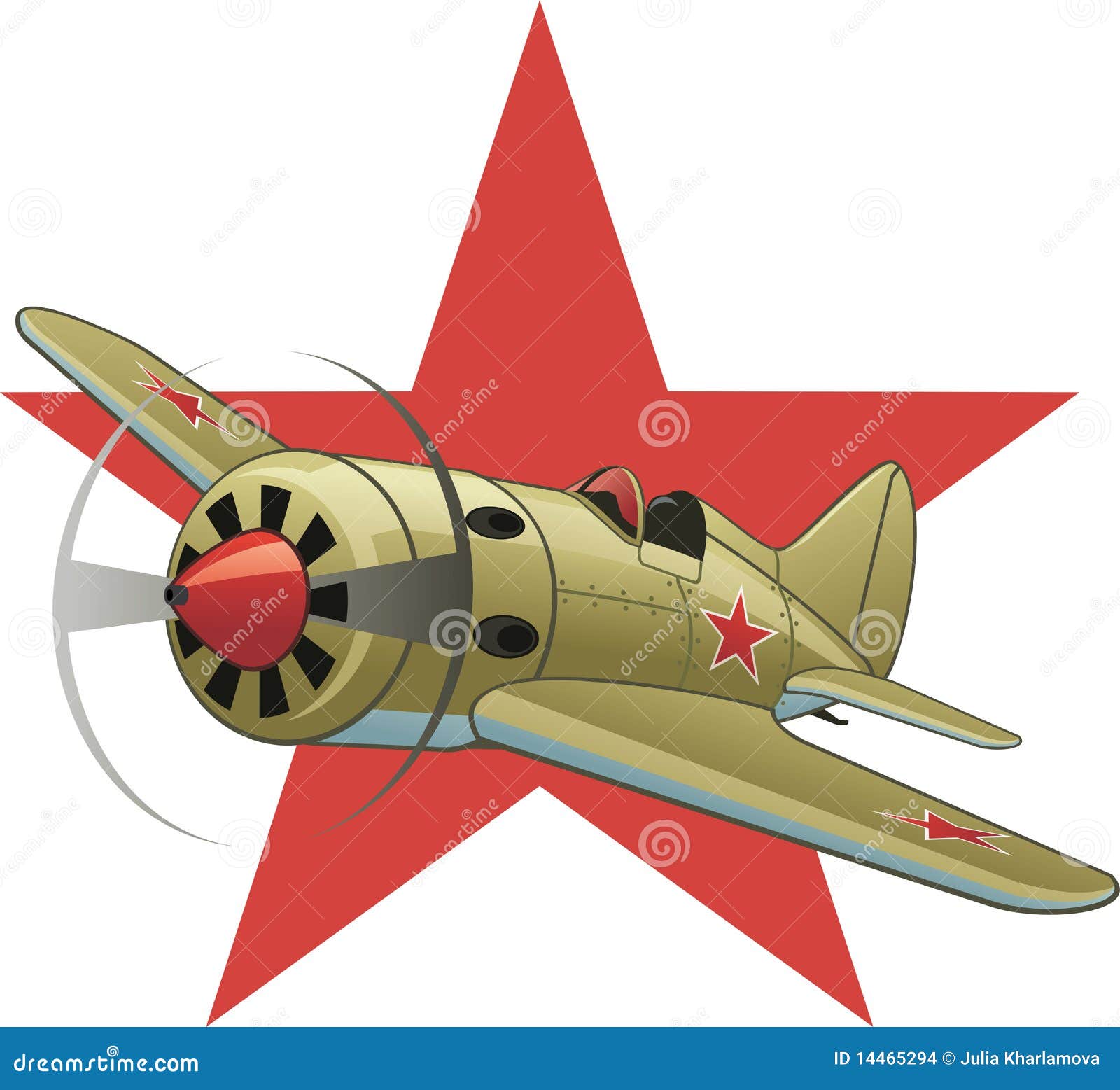 Самолет Советский на белом фоне