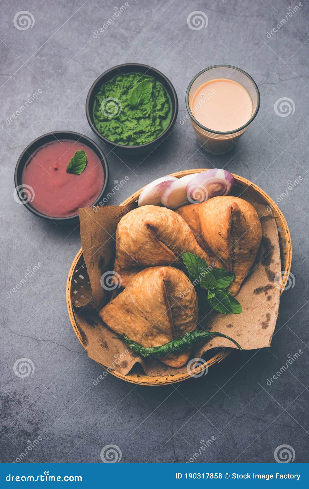 Samosa Snack is an Indian Deep Fried Pastry with a Spiced Filling