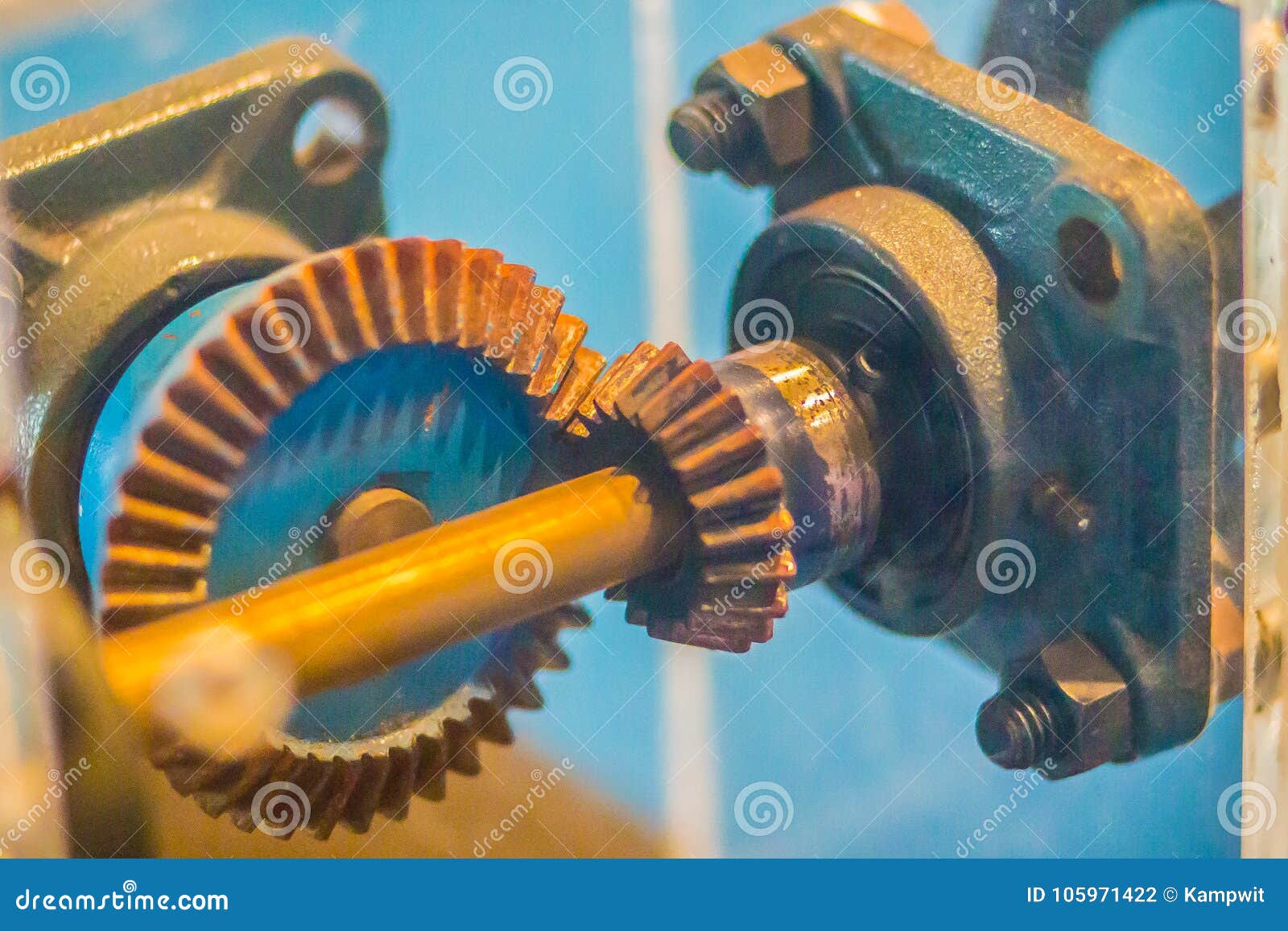 sample of bevel gear set. bevel gears are gears where the axes o