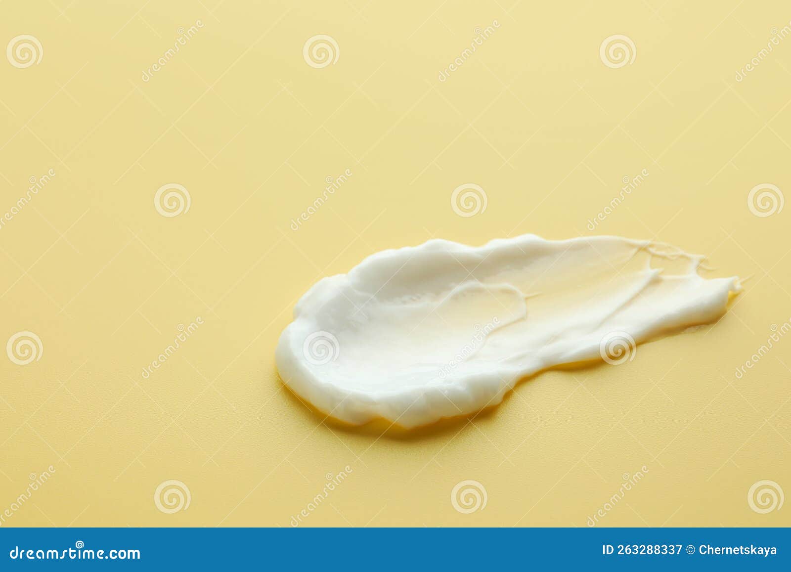Sample of Face Cream on Yellow Background Stock Image Image of beauty