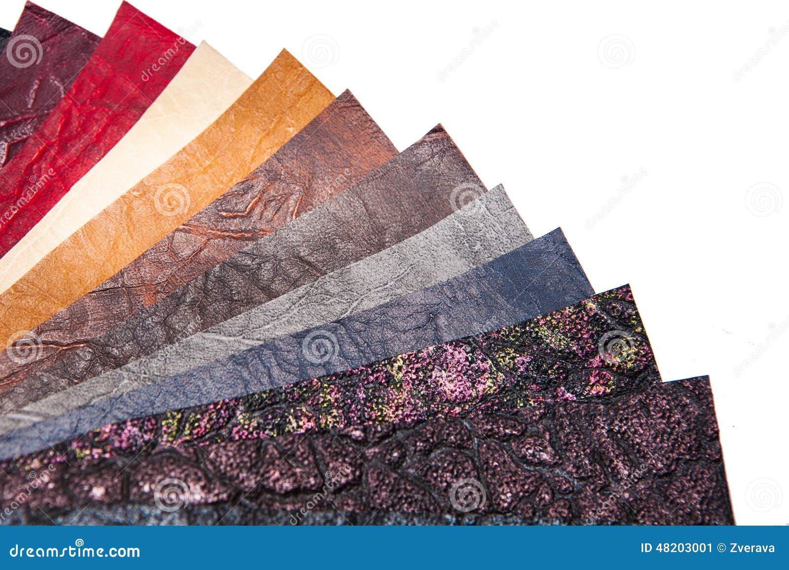 Sample a Good Quality Leather in Various Colors Stock Image Image