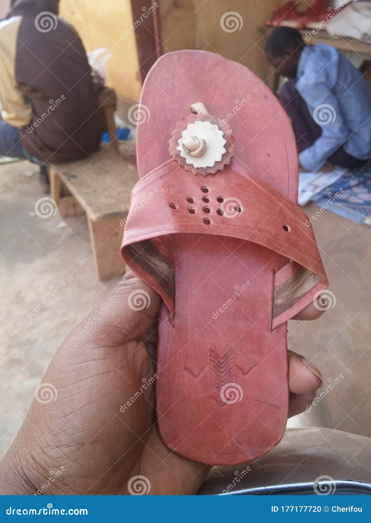 Sample of Handmade Leather Sandal in a Editorial Image Image of sample, faso 177177720