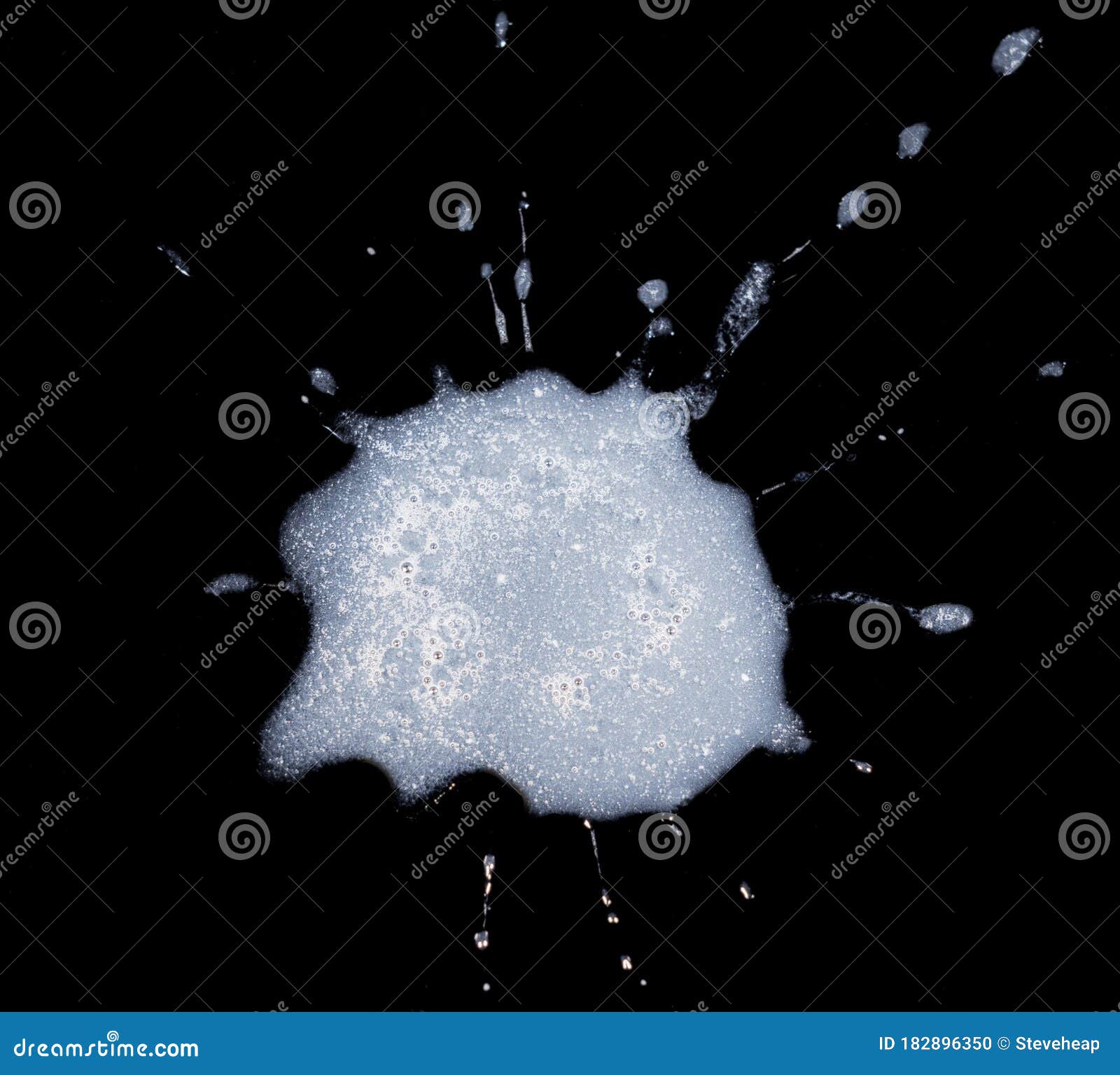 sample of human spit or saliva on black background as concept for coronavirus test