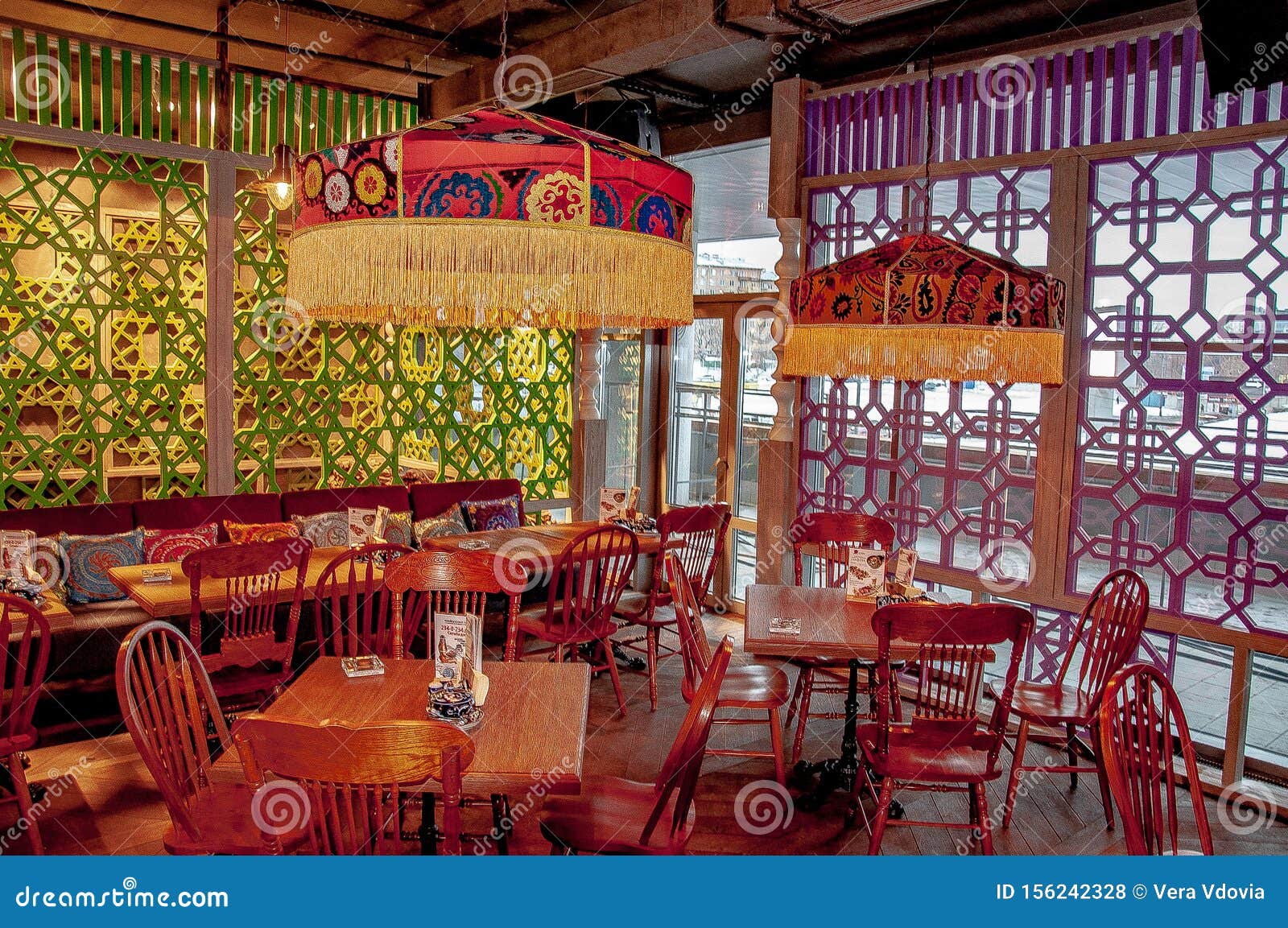 The Interior of the Oriental Restaurant Stock Photo Image of ancient