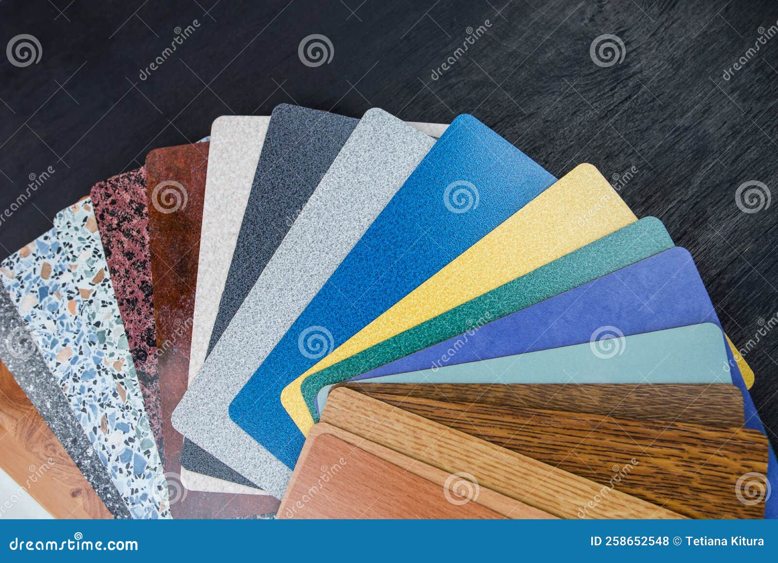 A Sample of Laminated Chipboard and Countertops Stock Photo Image of palette, carpentry 258652548