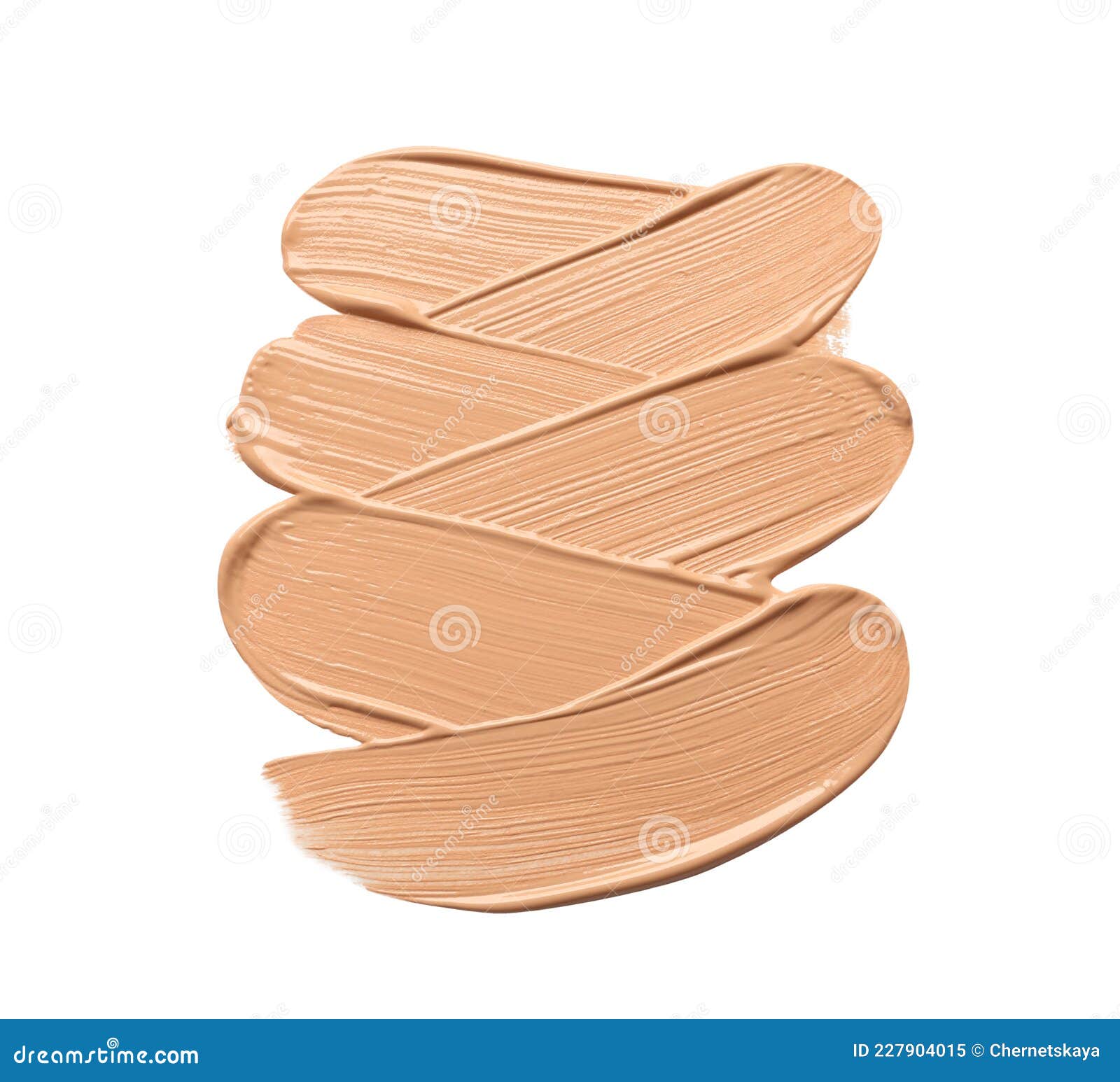 Sample of Liquid Skin Foundation on White Background, Top View Stock