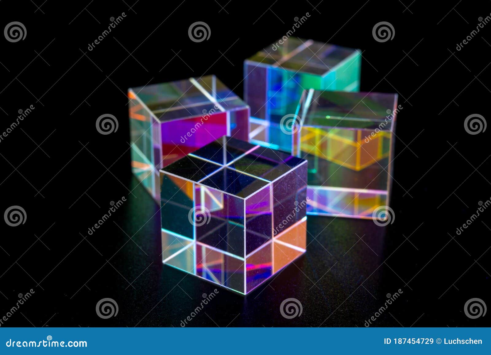 Sample of Optical Glass Cube Stock Image Image of cube, closeup