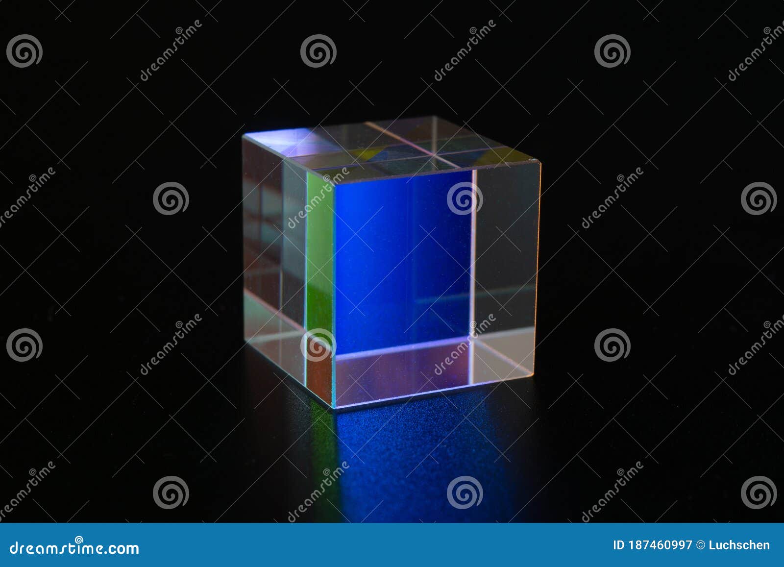 Sample of Optical Glass Cube Stock Image Image of glass, science