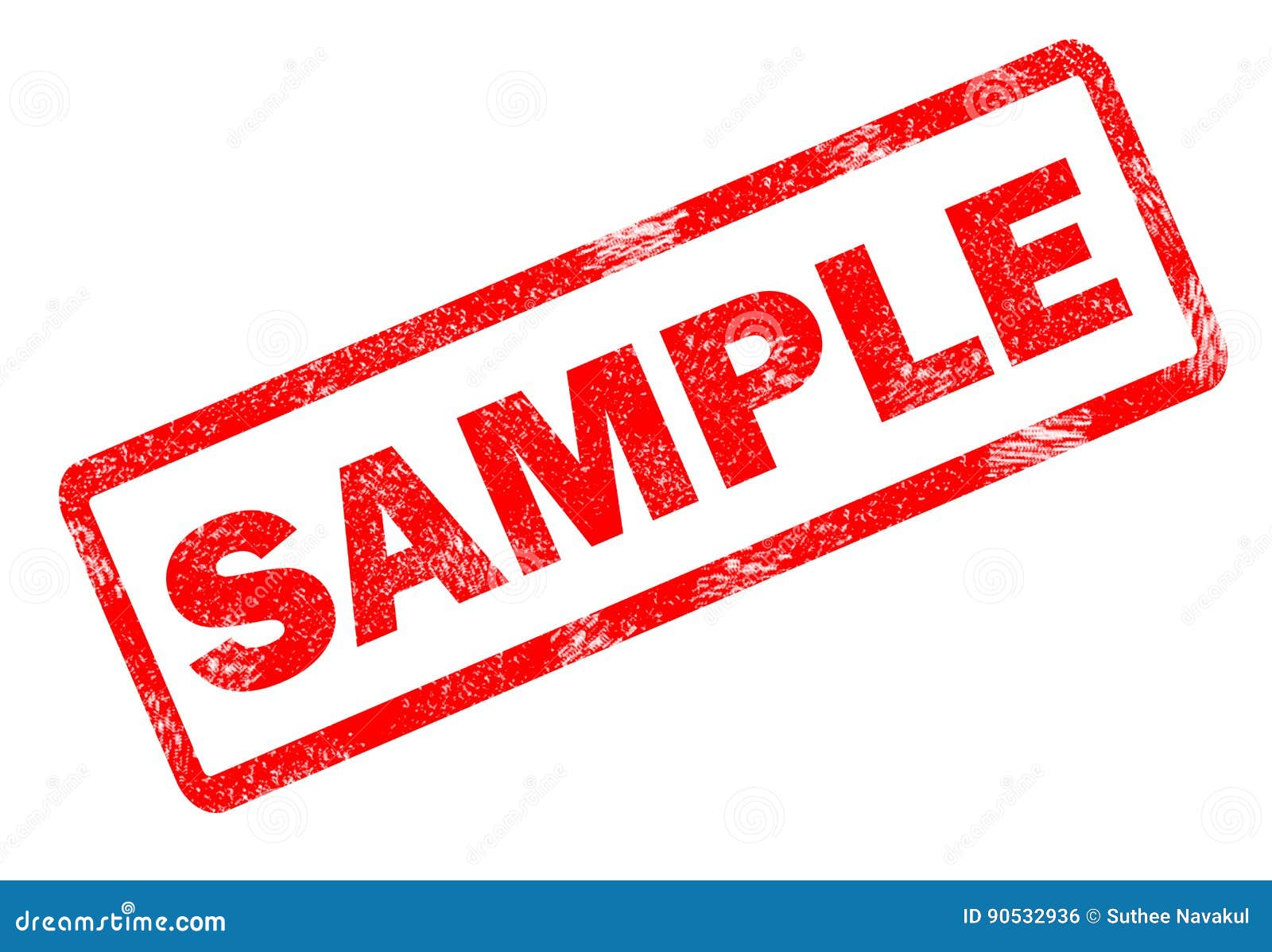 sample stamp on white background.