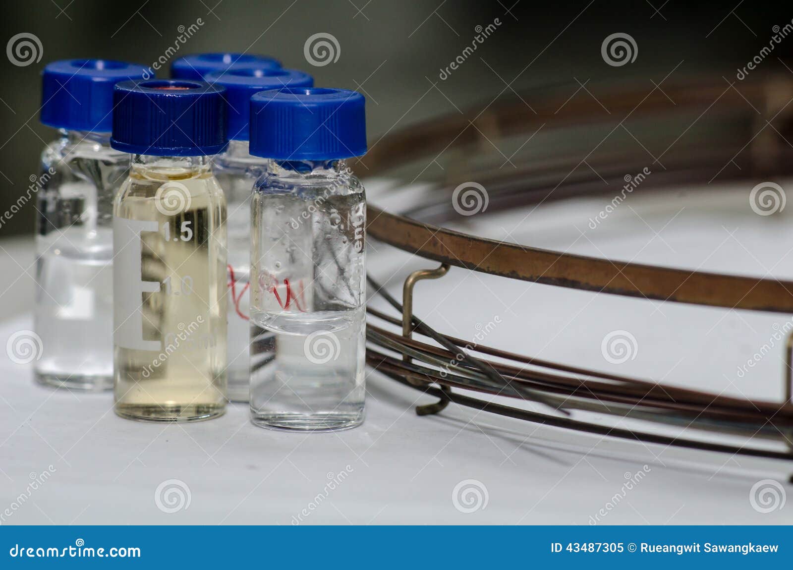 Sample vial stock image. Image of biology, instrument 43487305