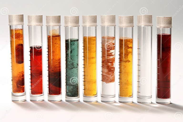 Sample Vials Labeled for Skin Biopsy Analysis Stock Illustration