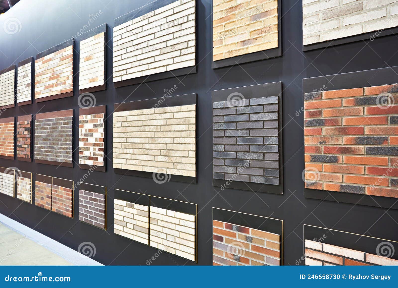 Brick Decorative Wall Panels on Store Stock Photo Image of pattern, brown 246658730