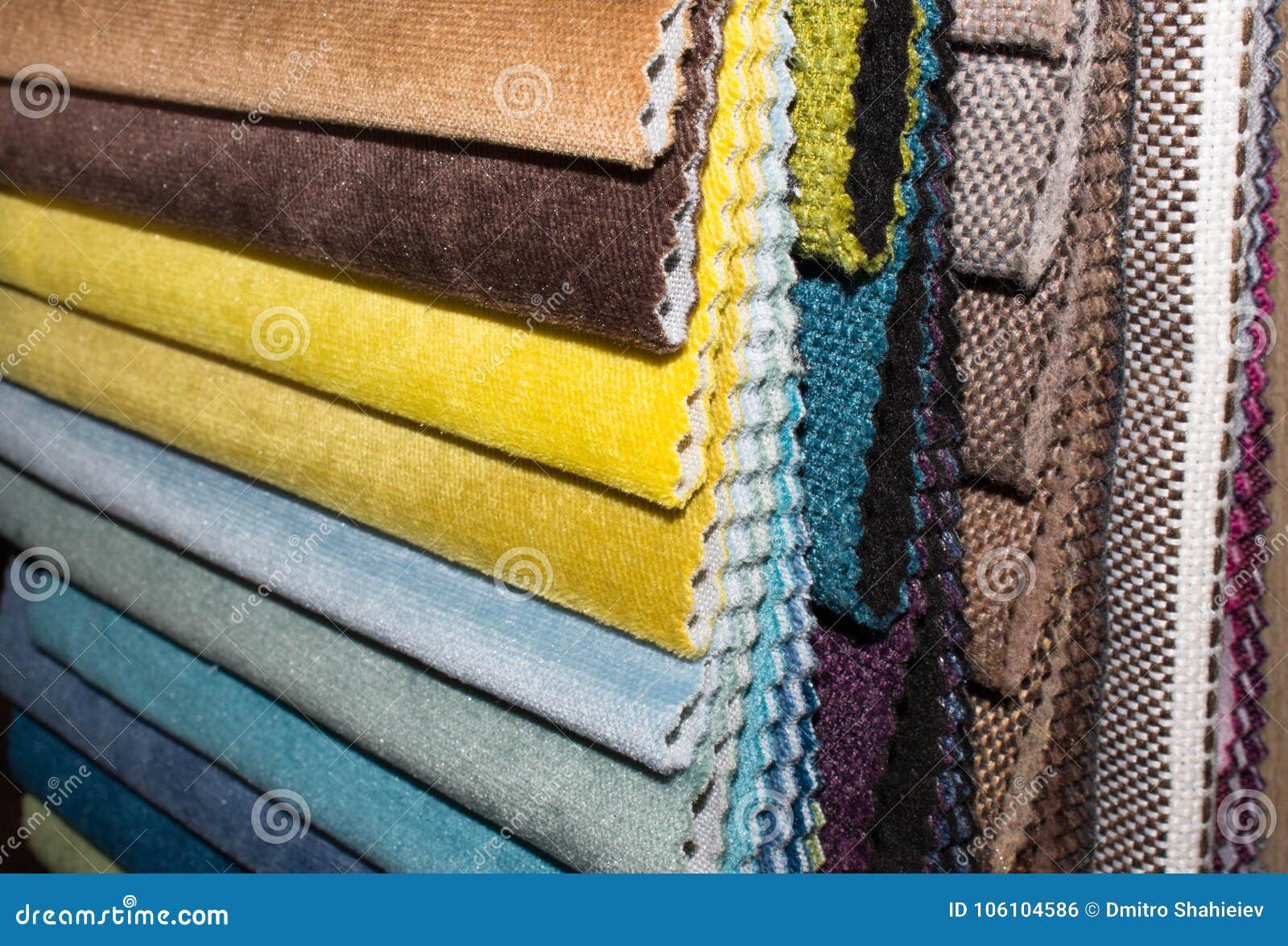 Samples of Furniture Fabrics Stock Photo Image of swatch, material