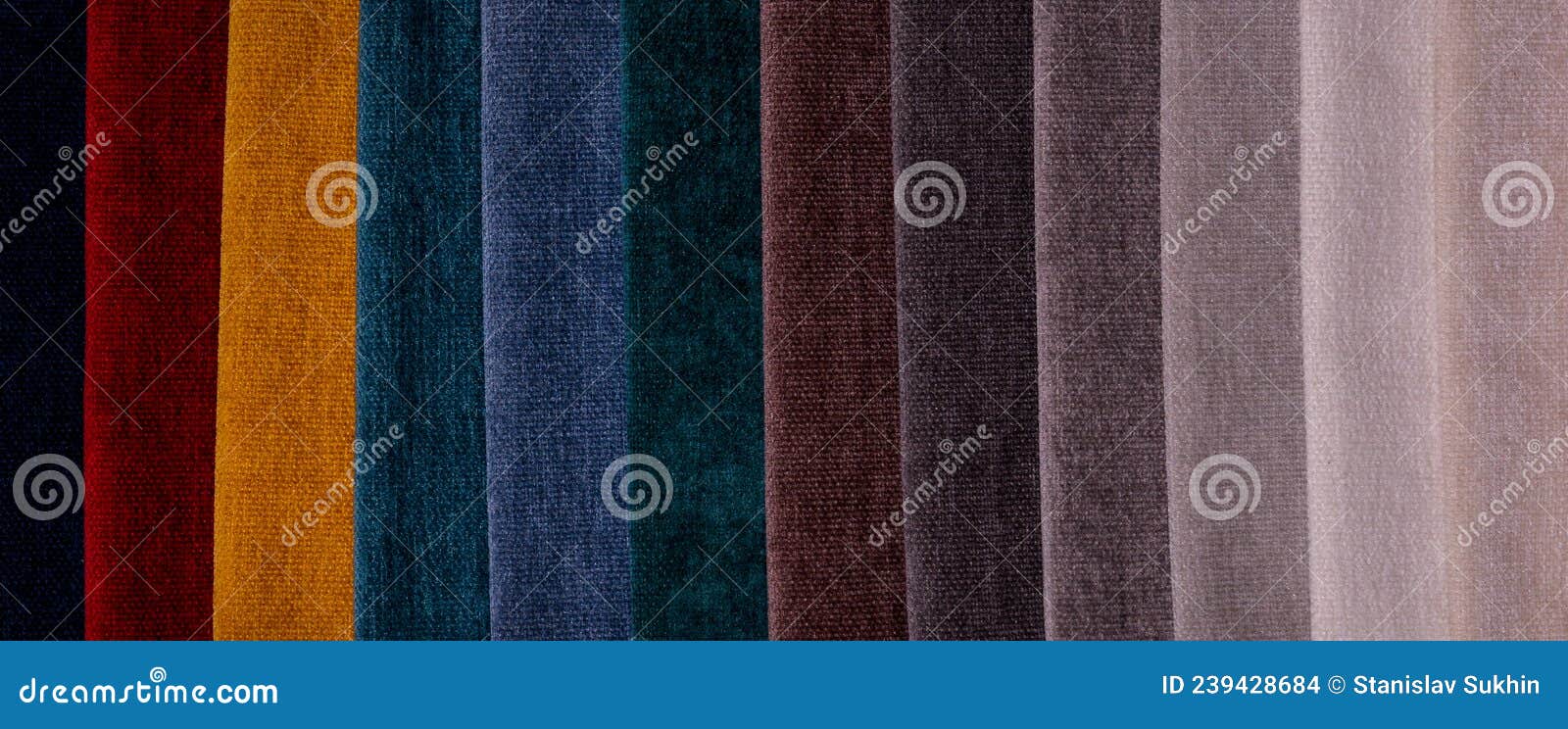 Samples of Furniture Fabrics.Multicolor Fabric Texture Background