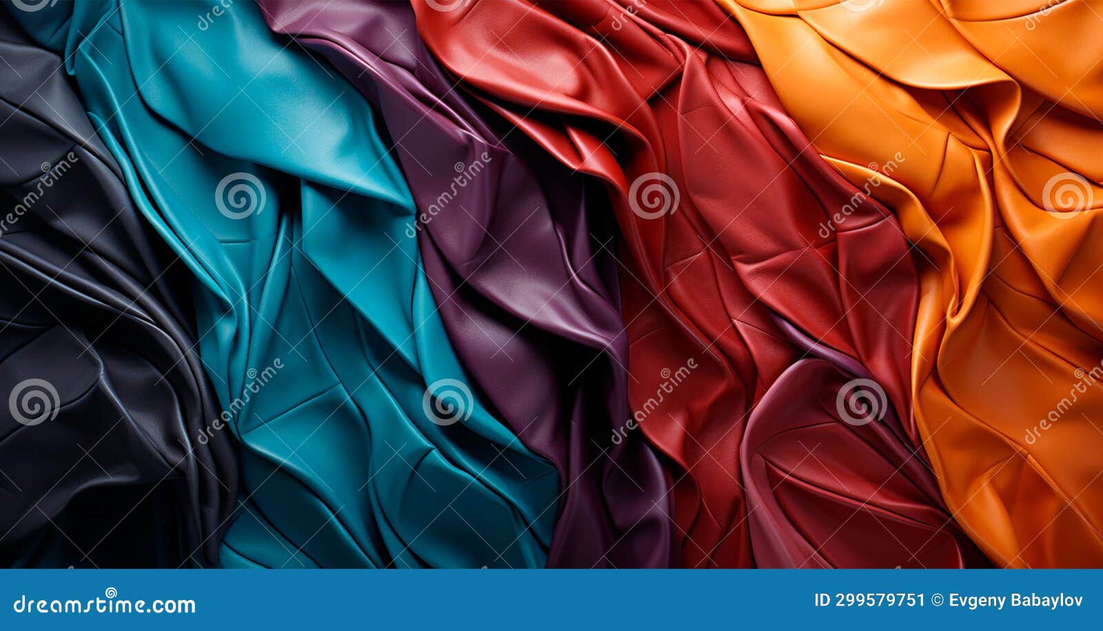 Samples of Multicolored Natural Leather Textures AI Generated Image