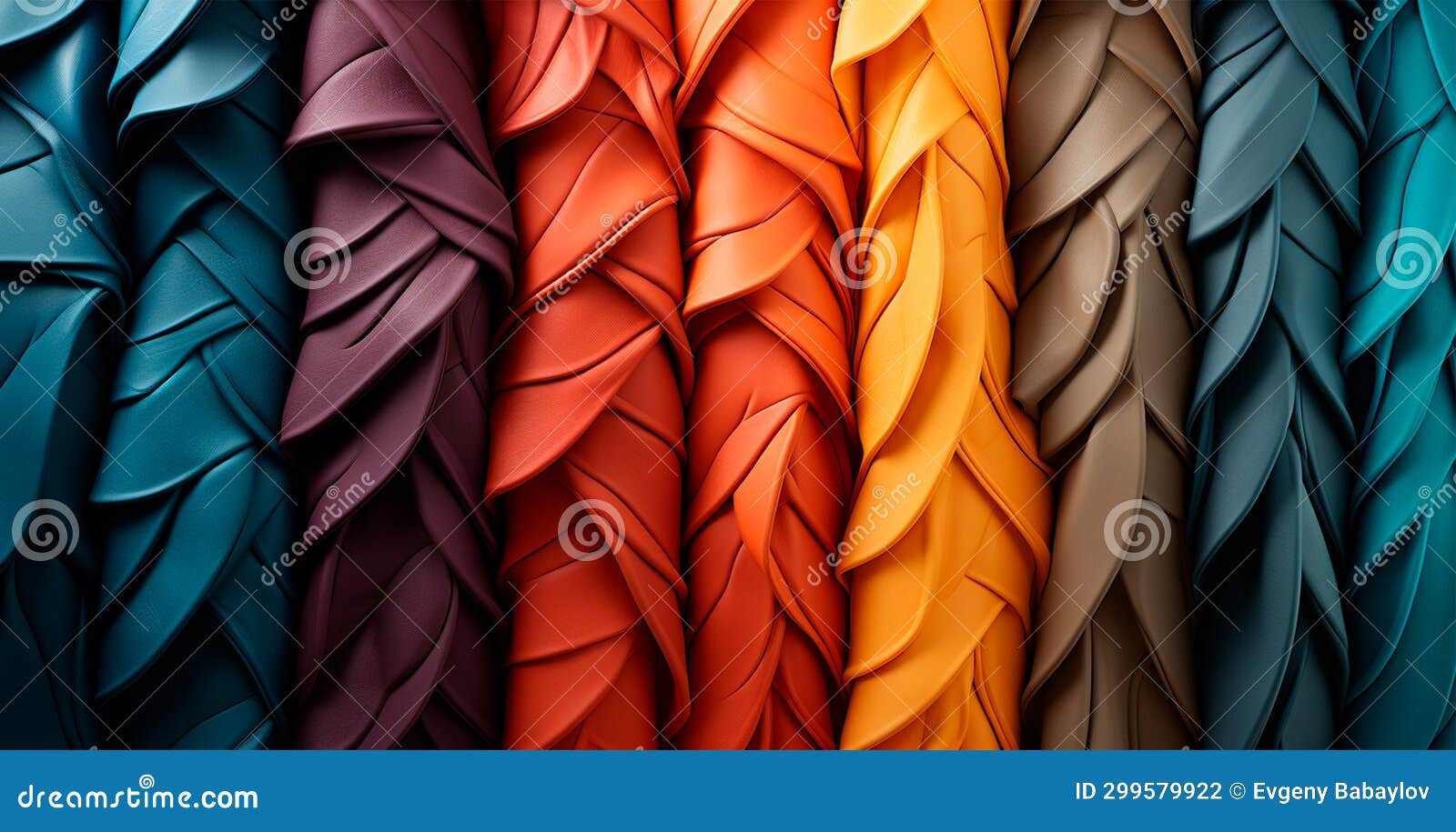 Samples of Multicolored Natural Leather Textures AI Generated Image