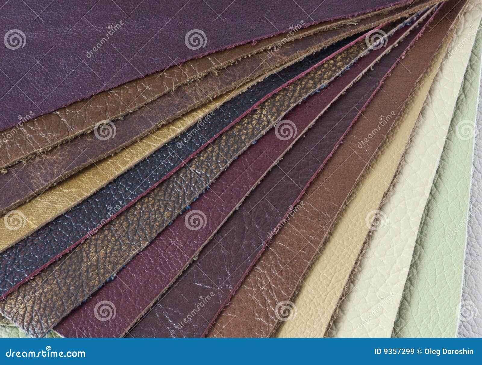 Samples of natural leather stock image. Image of colors 9357299