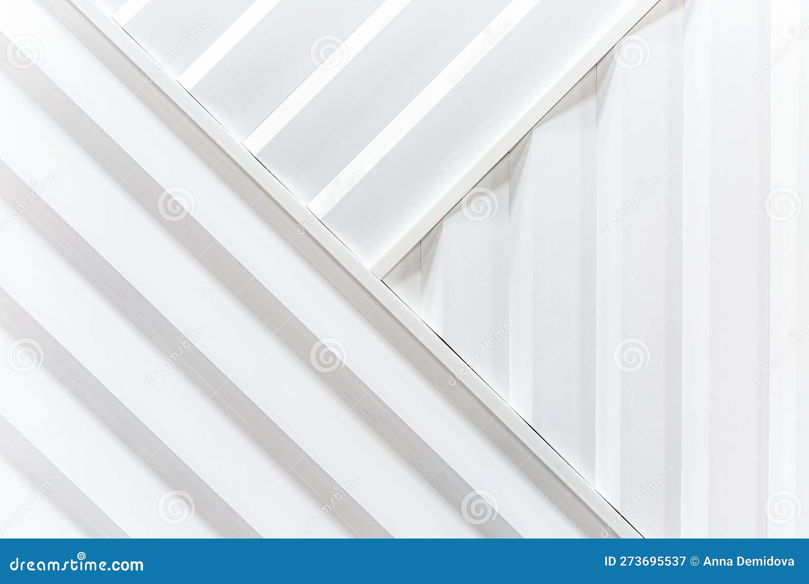 Samples of White Plastic Wall Panels. Decor and Interior Design Stock