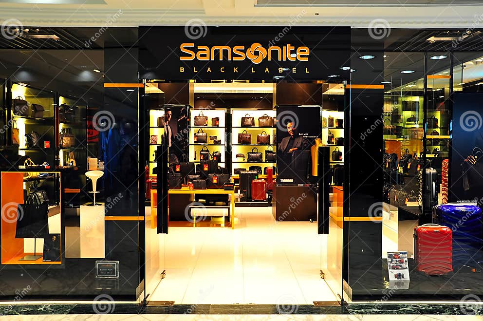 Samsonite retail boutique editorial image. Image of modern 29555475