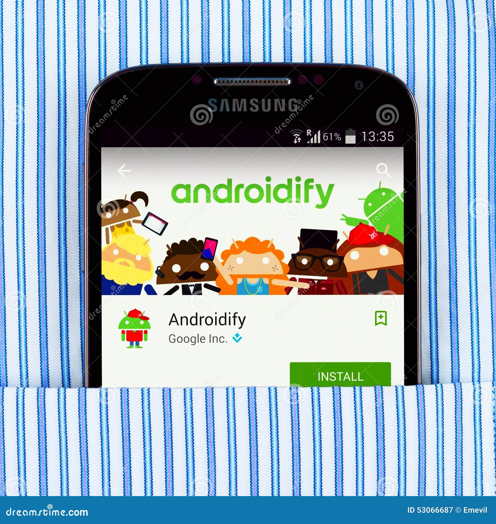 Samsung Galaxy S4 Displaying Androidify App Editorial Photography Image Of Computer Editorial