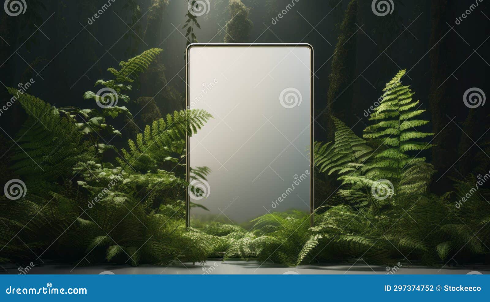 samsung galaxy s10 series mirror on jungle floor