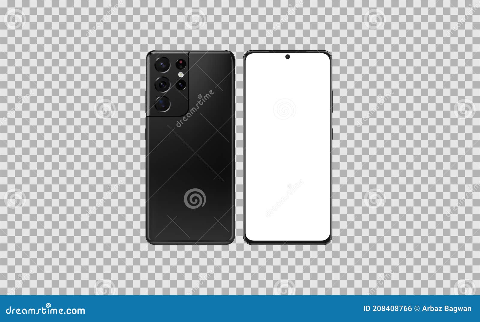 Samsung Galaxy S21 Ultra Mockup Op Transparante Achtergrond Vector  Illustratie - Illustration Of Redactie, Camera: 208408766