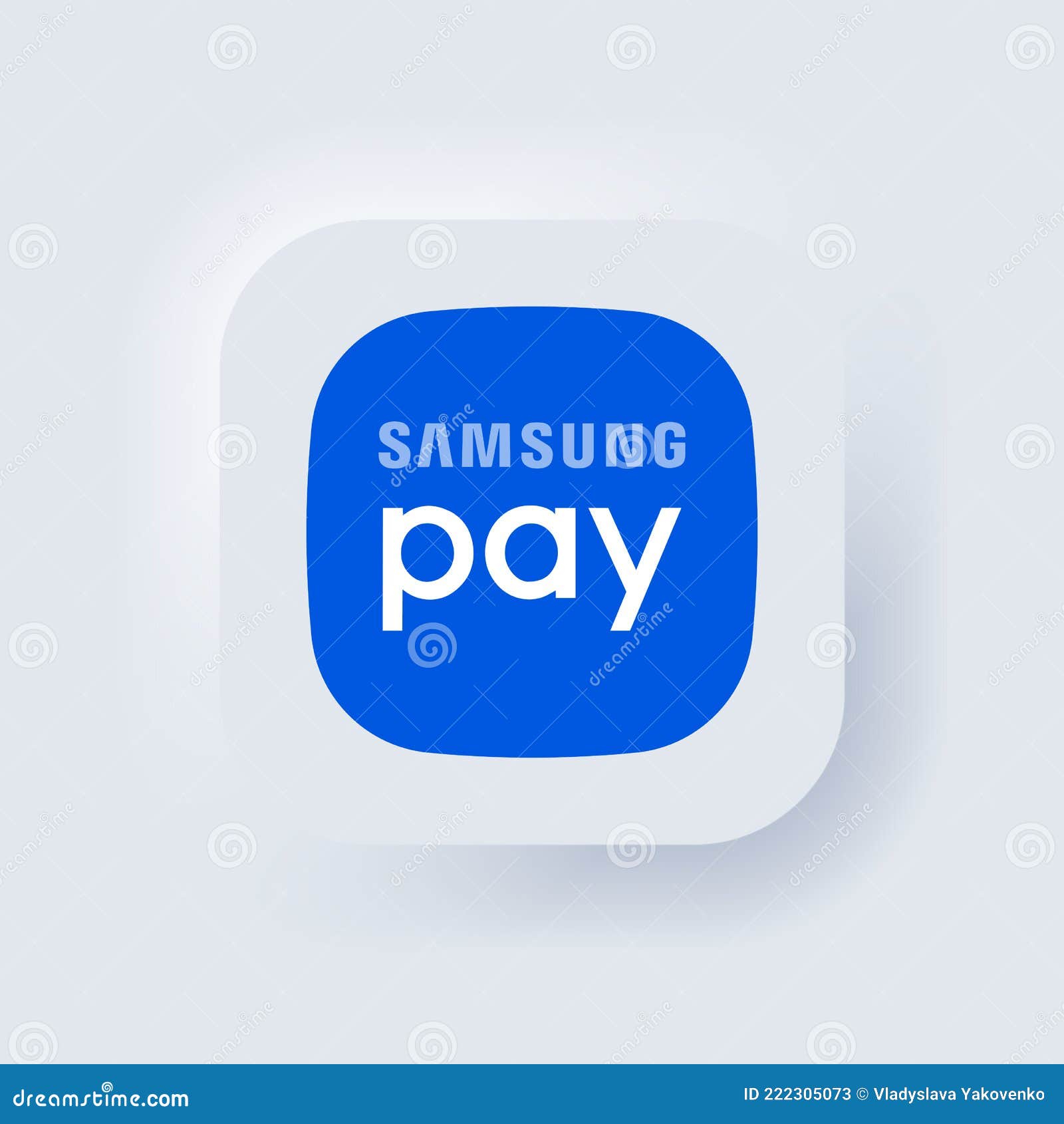 Samsung Icon, Logo. Online Payment Method Icon, Company Logo: Samsung Pay.  Neumorphic Ui Ux. Neumorphism Style Editorial Stock Photo - Illustration Of  Cellphone, Illustrative: 222305073