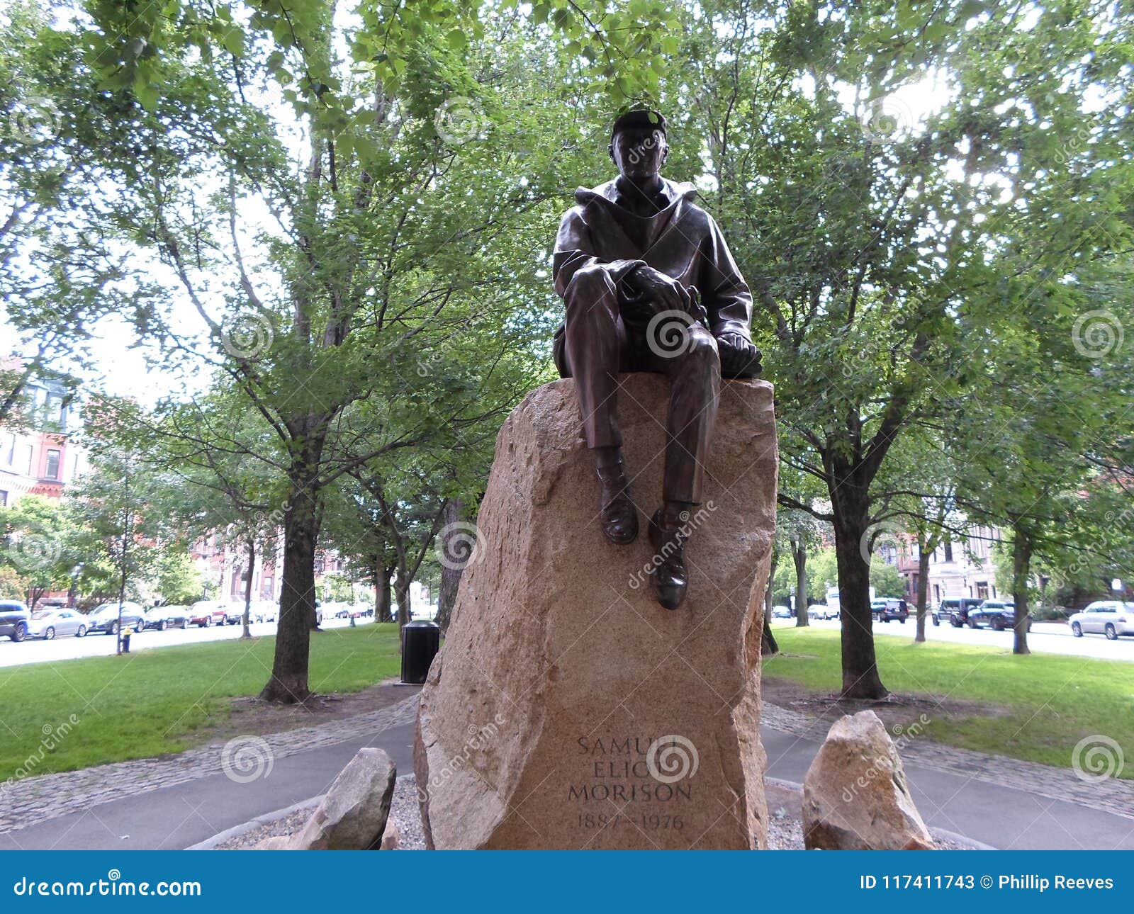 Samuel Eliot Morison Statue, Commonwealth Avenue Mall, Boston ...