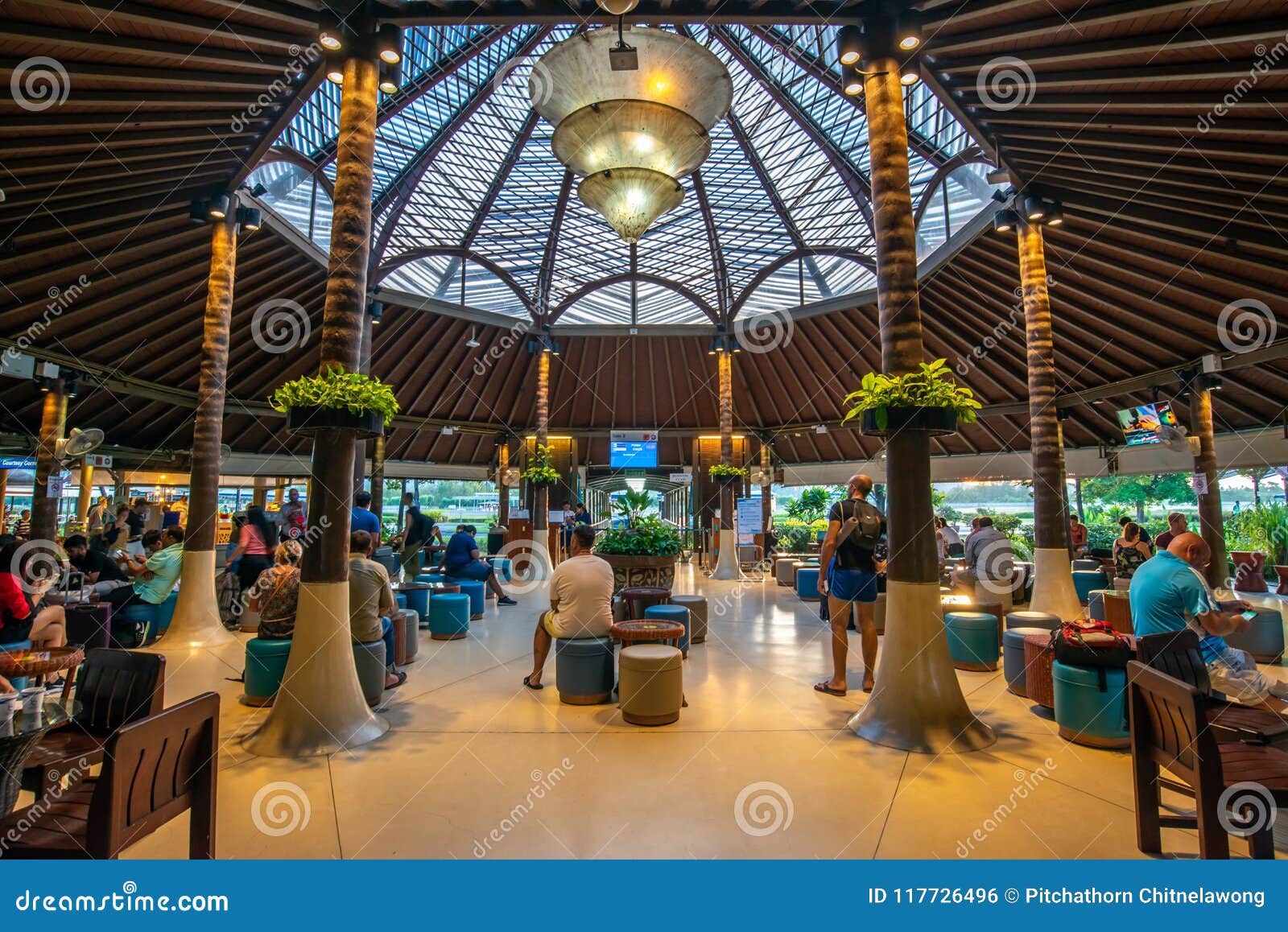 Departure Gate At Samui Airport In Thailand Editorial