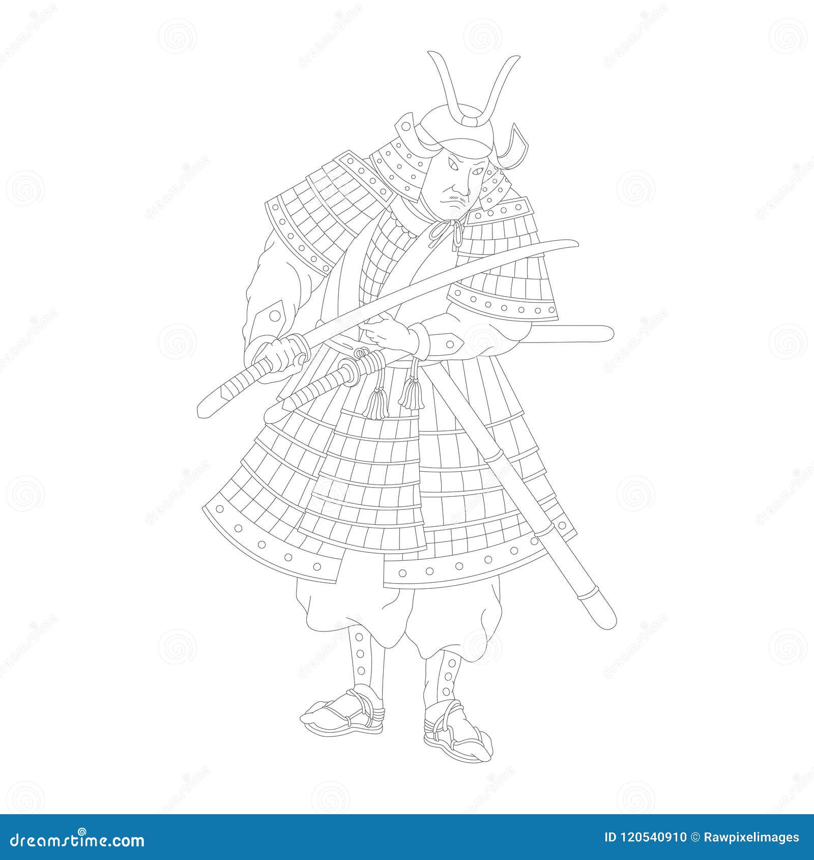 samurai warrior coloring pages