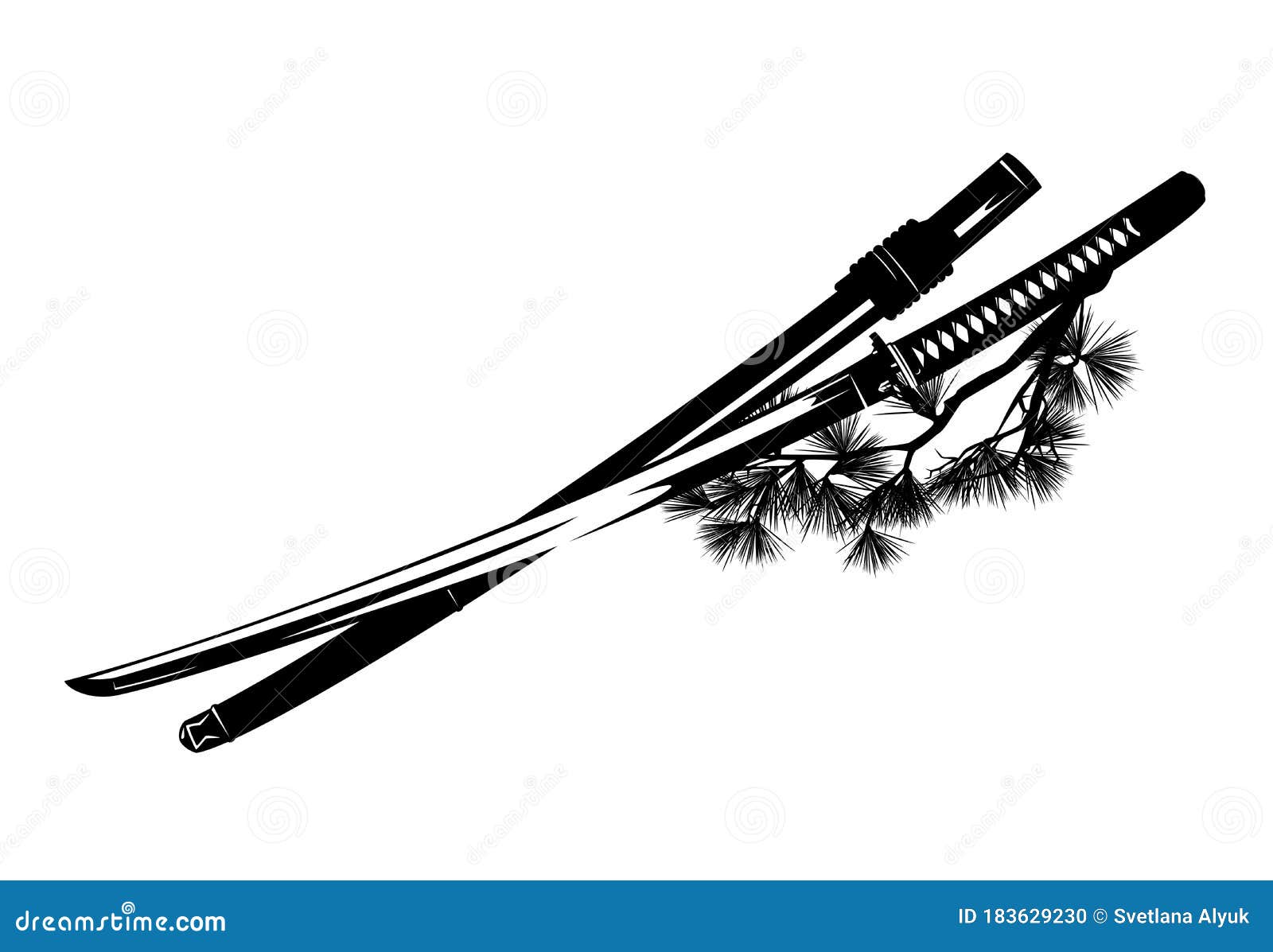 white with black katana fumy white with black katana fumy