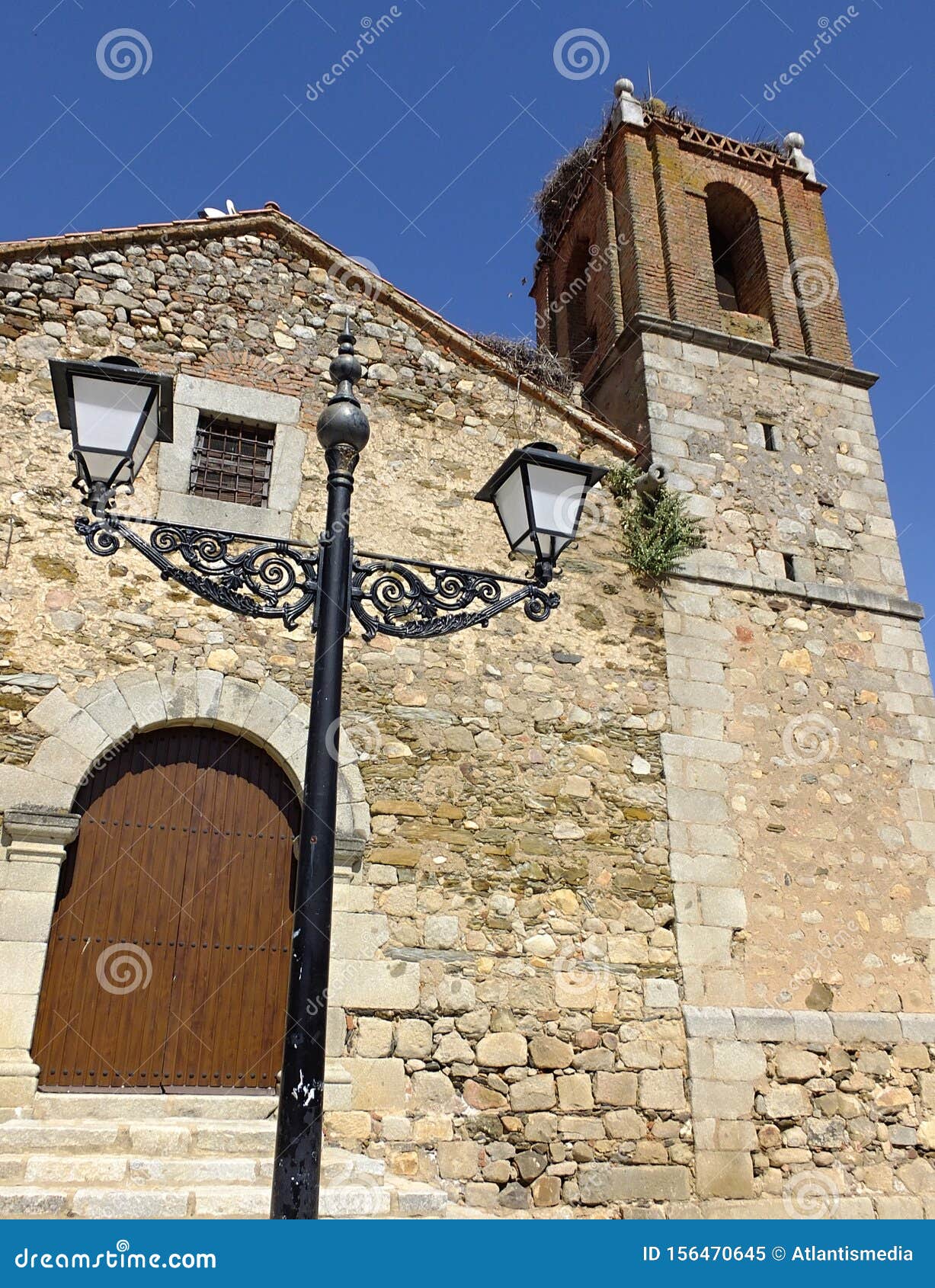 san bartolome church in la coronada, badajoz - spain