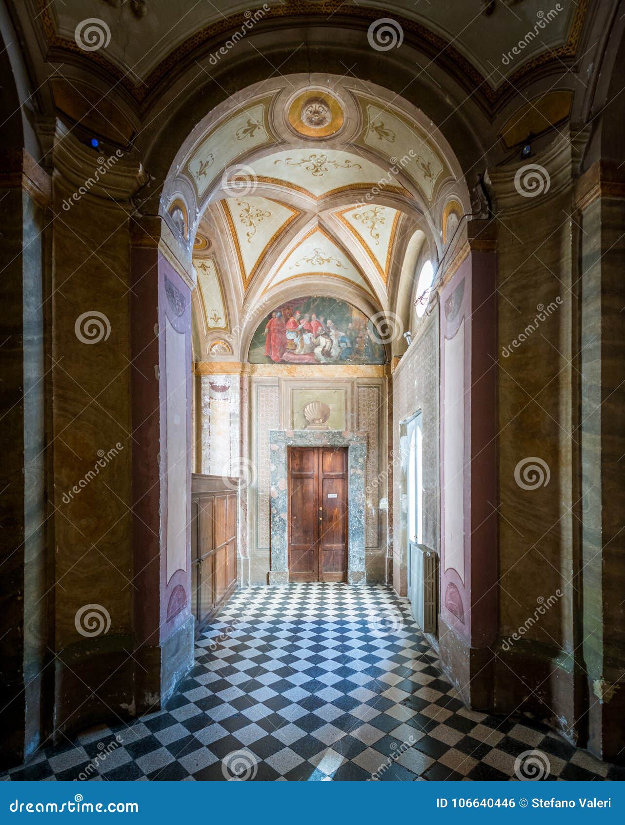 san carlo alle quattro fontane church saint charles near the four fountains, borromini`s work, rome.