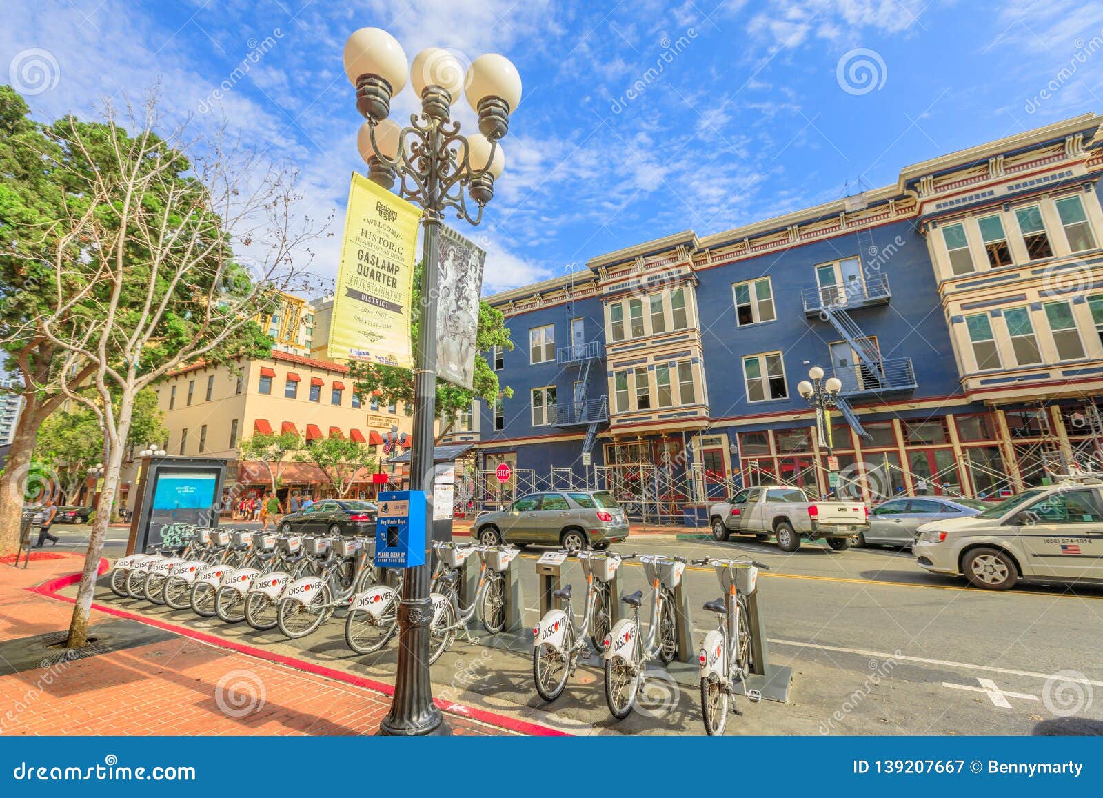 Discover Bike In Gaslamp San Diego Editorial Photography
