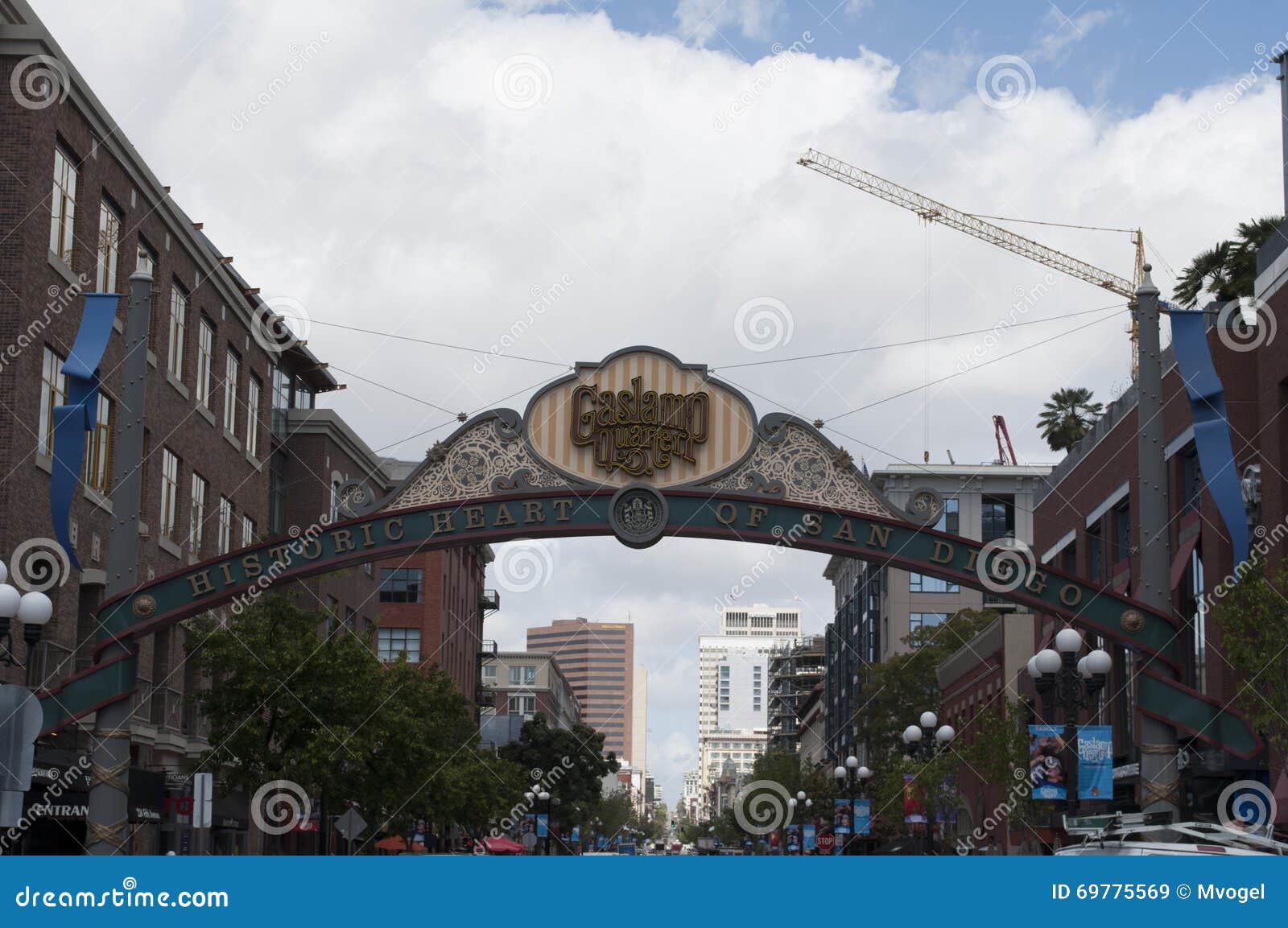 San Diego Gas Lamp District Editorial Stock Image Image of tour, lamp