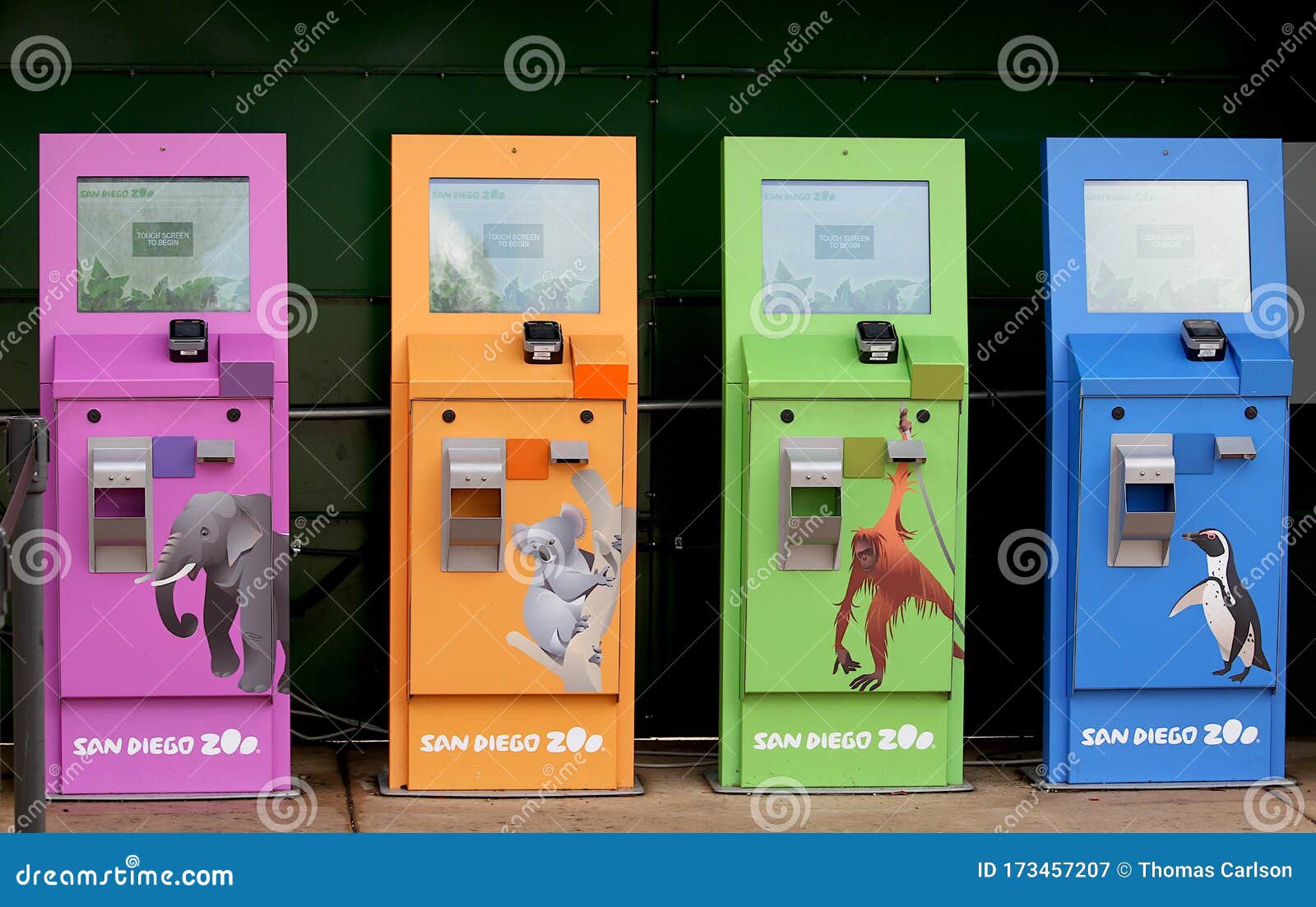 San Diego Zoo Ticket Booths Colorful Located Near Entrance To California Balboa Park Has More Than Animals 173457207 