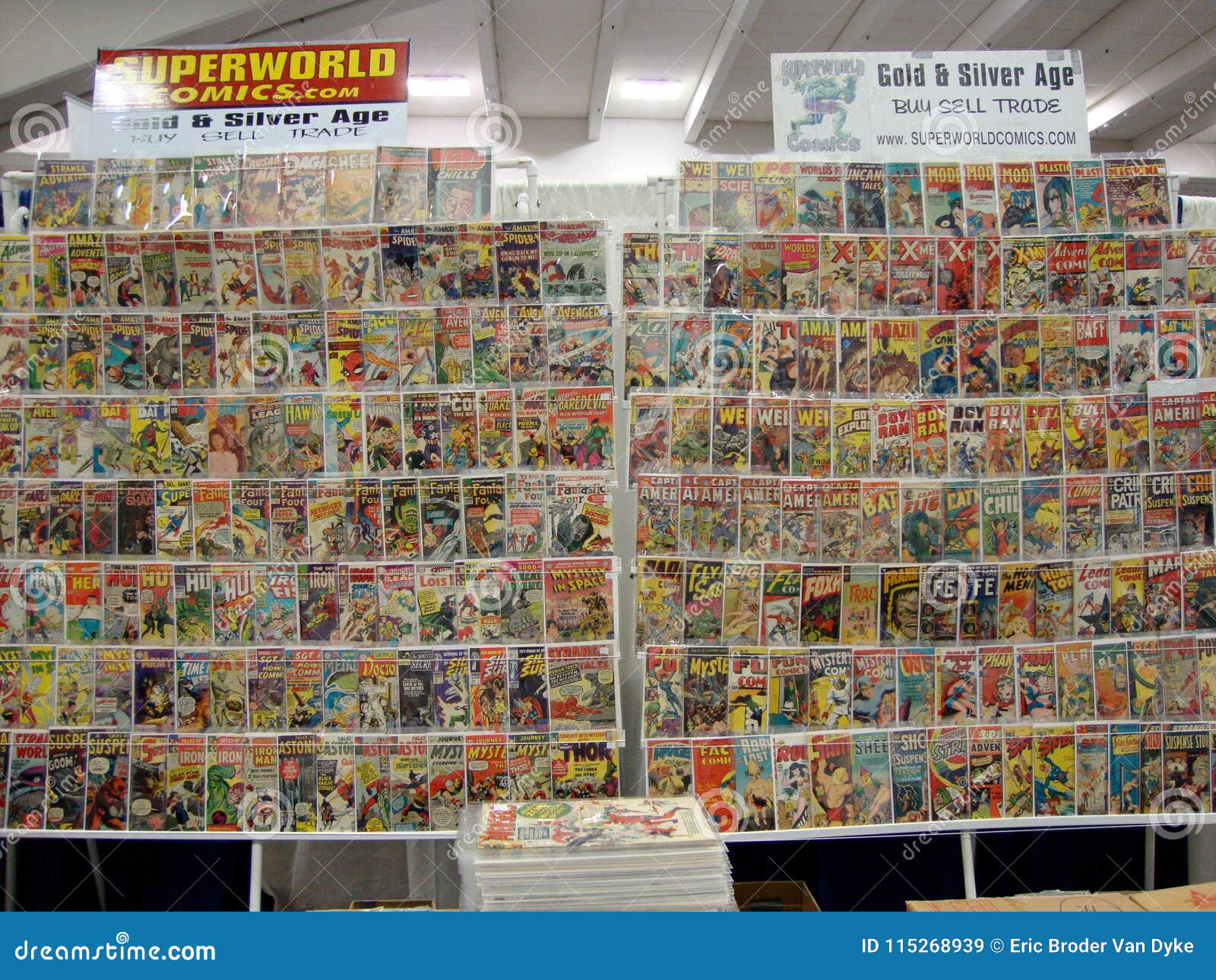 Comics Books For Sale At Wondercon Editorial Stock Image Image Of Marvel Design 115268939