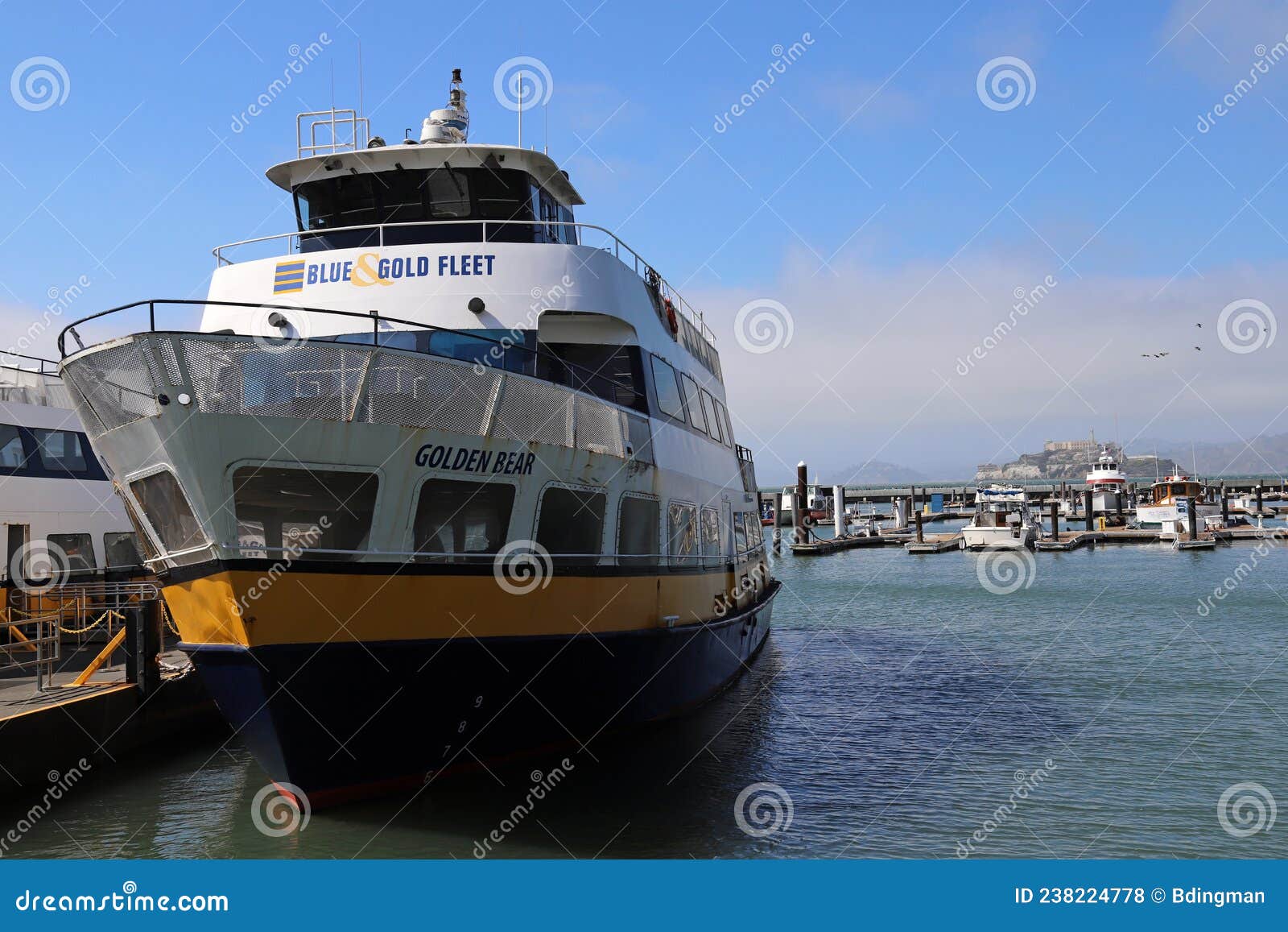 The San Francisco Bay Ferry Editorial Stock Photo Image of island