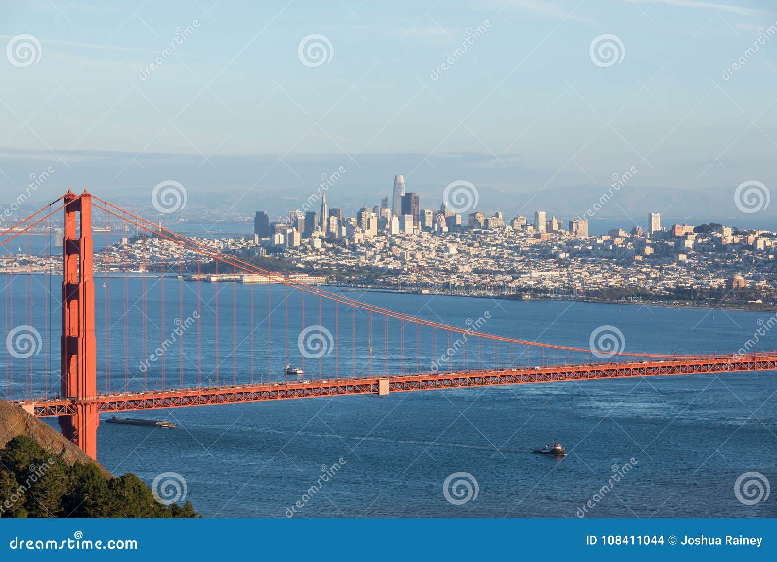 Golden Gate Bride in San Francisco California Editorial Stock Image