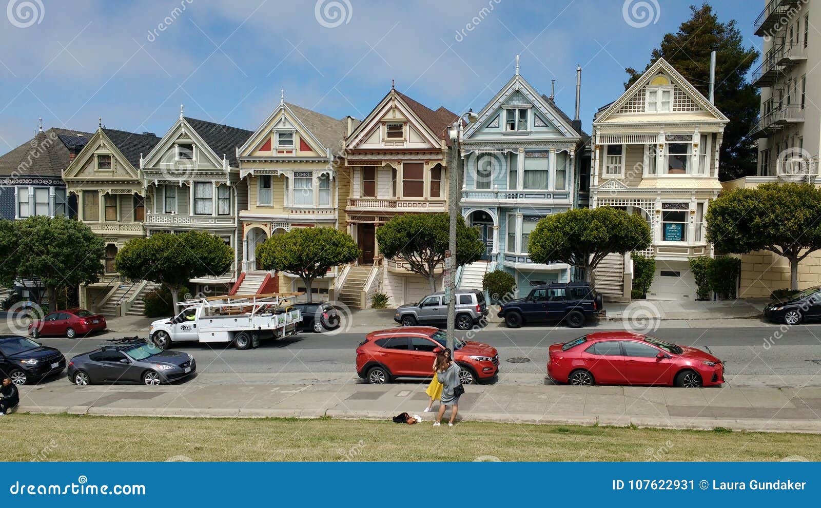 Rainbow houses editorial photo. Image of rainbow, francisco 107622931