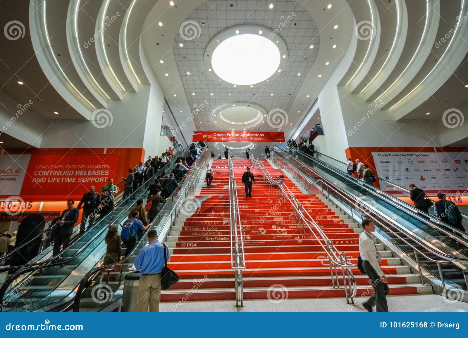 Main Entrance To Oracle OpenWorld Conference in Moscone Convention
