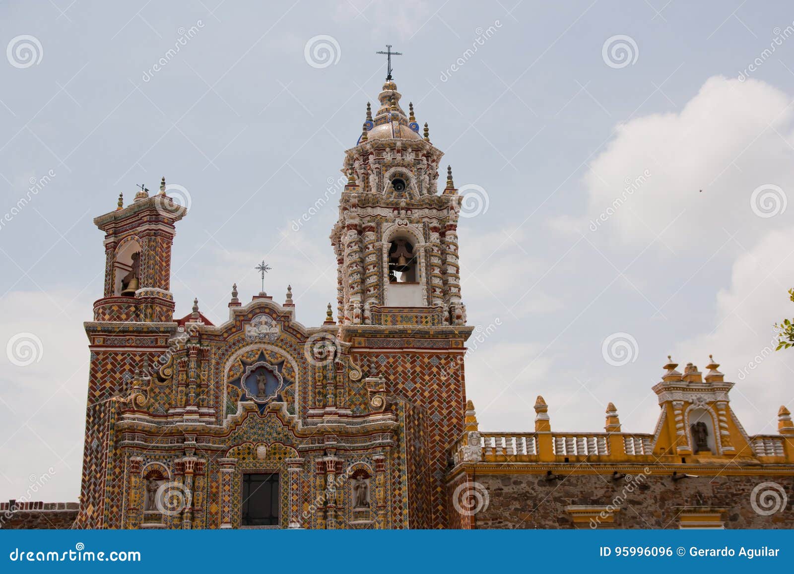 san francisco church fachade in cholula